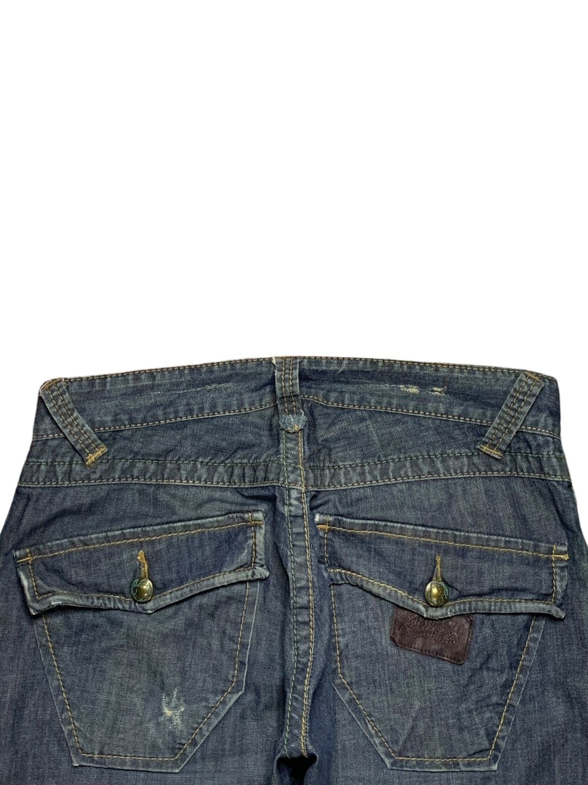 Japanese Brand × Tornado Mart Vintage Japanese Brand Button Fly Distressed Bootcut Jeans Size US 34 / EU 50 - 8 Thumbnail