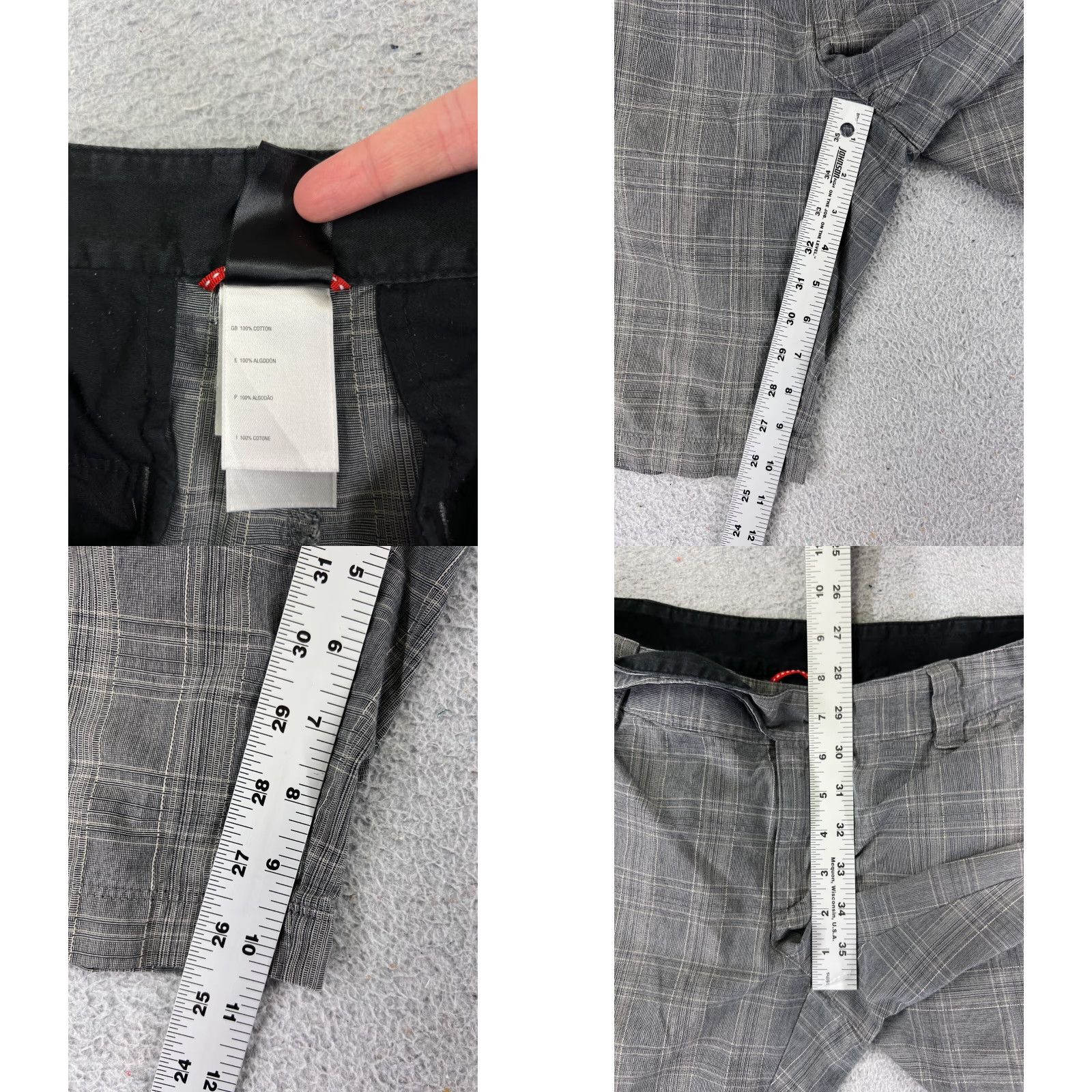 The North Face The North Face Shorts Womens 28 Gray Plaid 100% Cotton Golf Hiking 28x10 Size 28" / US 6 / IT 42 - 8 Thumbnail