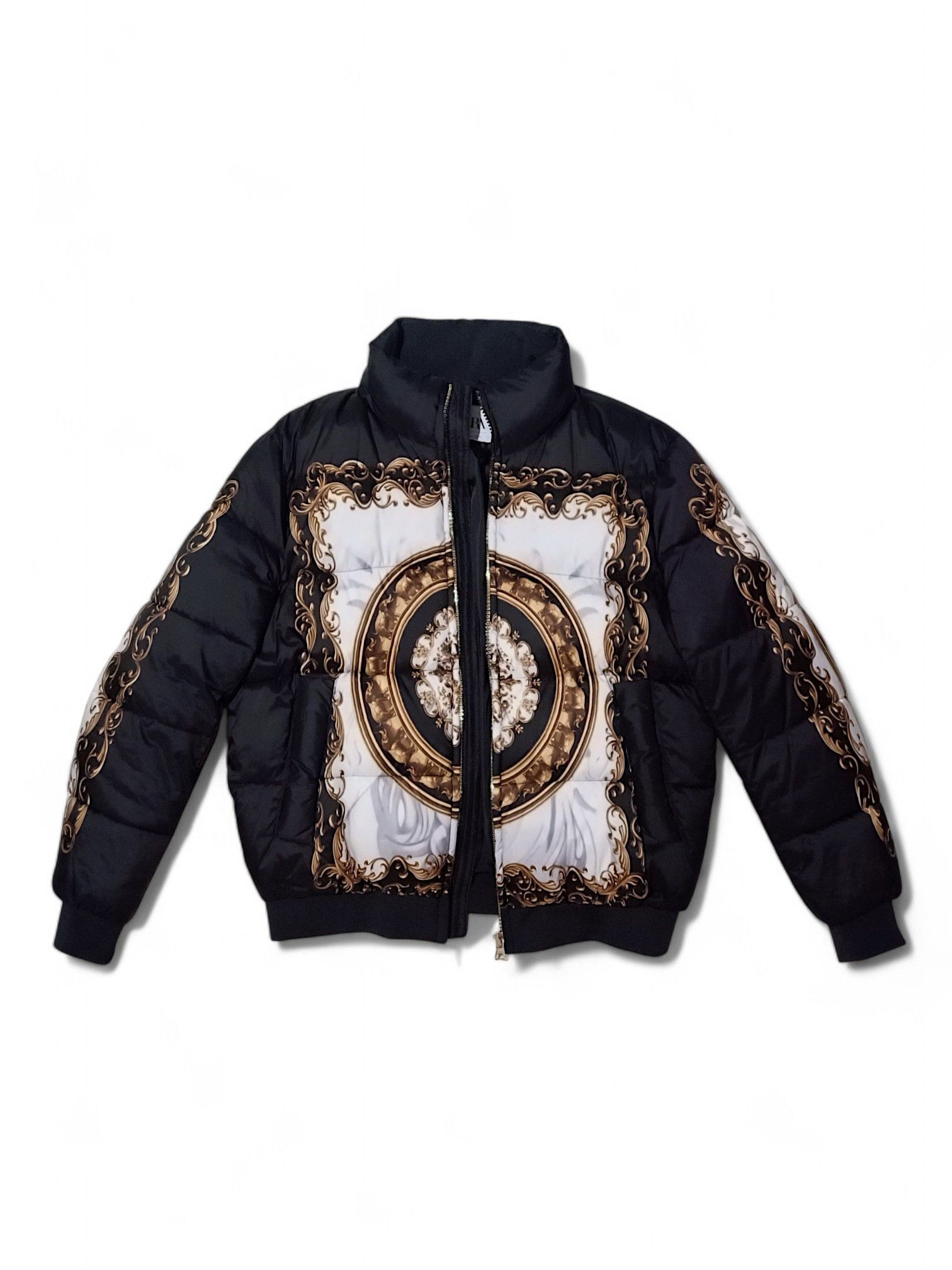 Zara ZARA Baroque-Style Printed Puffer Coat (2019) Size US L / EU 52-54 / 3 - 8 Thumbnail