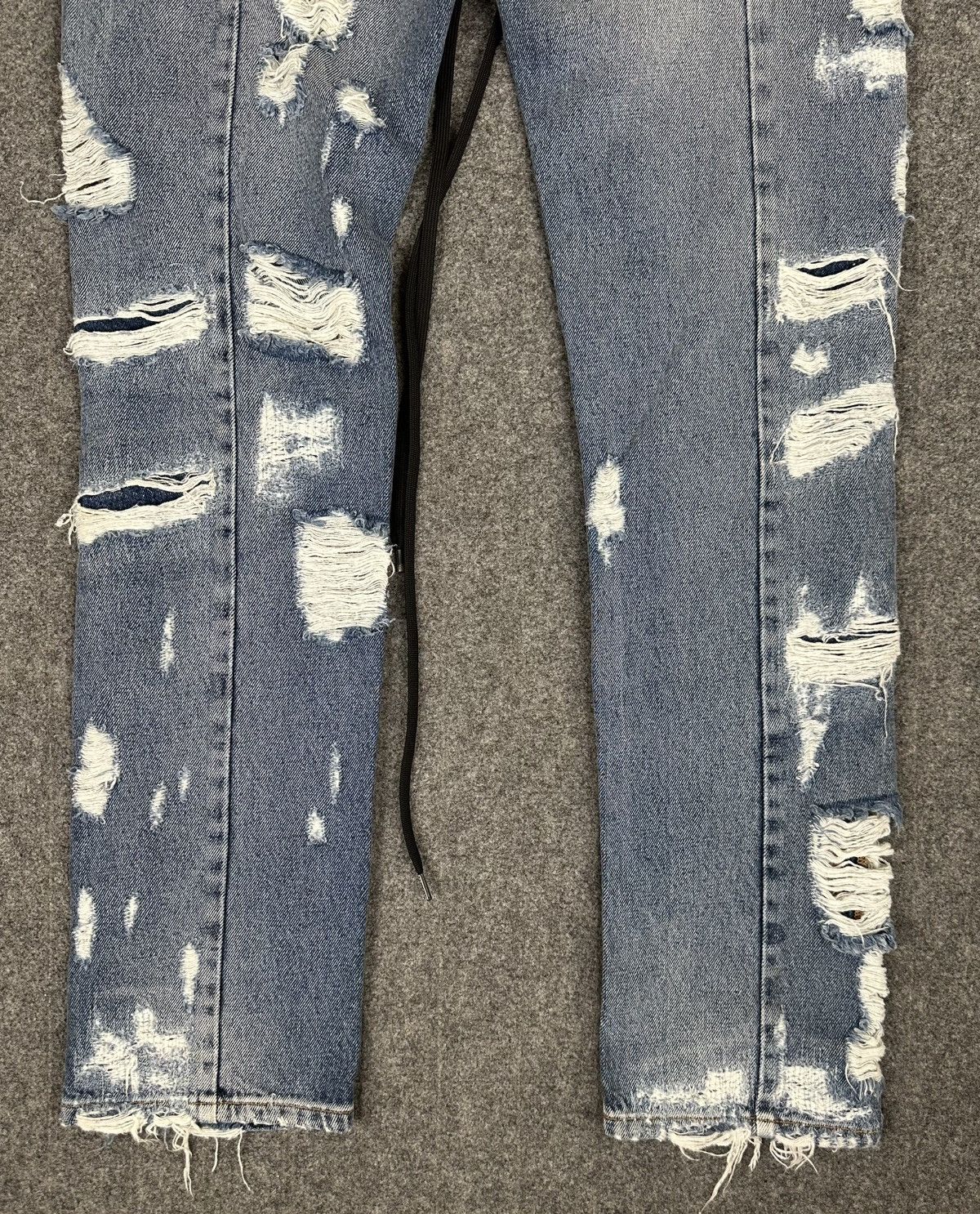 Off-White Off-White - Virgil Abloh AW18 Coulisse Slim Distressed Jeans Size US 32 / EU 48 - 13 Thumbnail