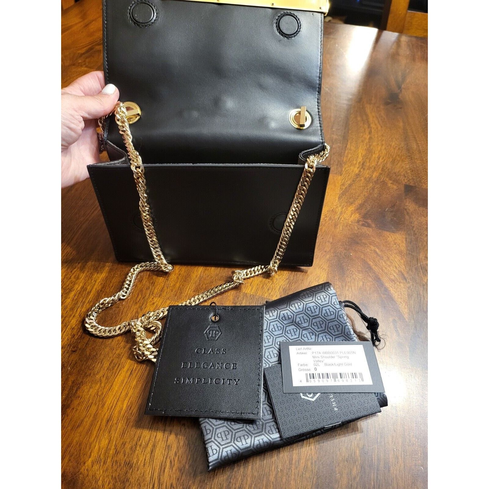 Philipp Plein Philipp Plein Black And Gold Crossbody/clutch Mini Shoulder Size ONE SIZE - 4 Thumbnail