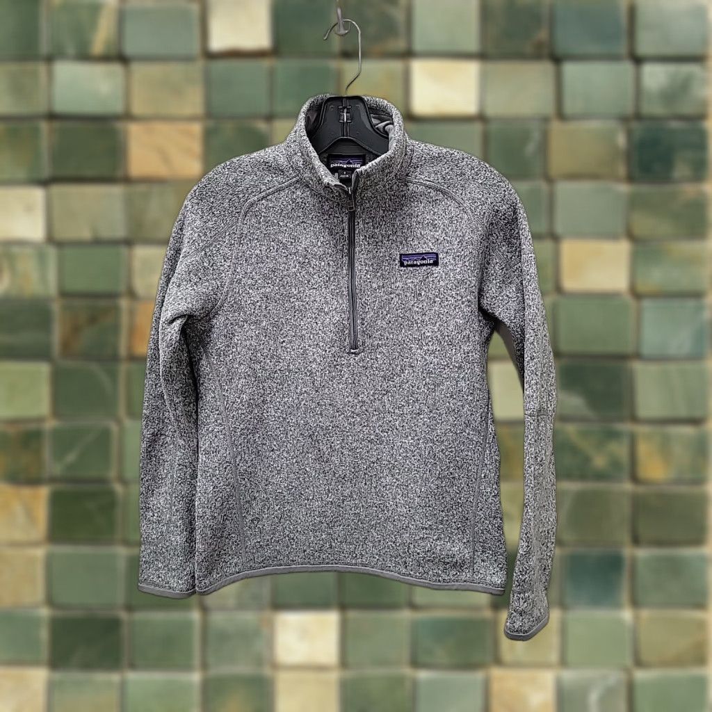 Patagonia Patagonia Women's Small Better Sweater 1/4-Zip Fleece Pullover Sweater 1/4 Zip Gray Womens S Size S / US 4 / IT 40 - 1 Thumbnail