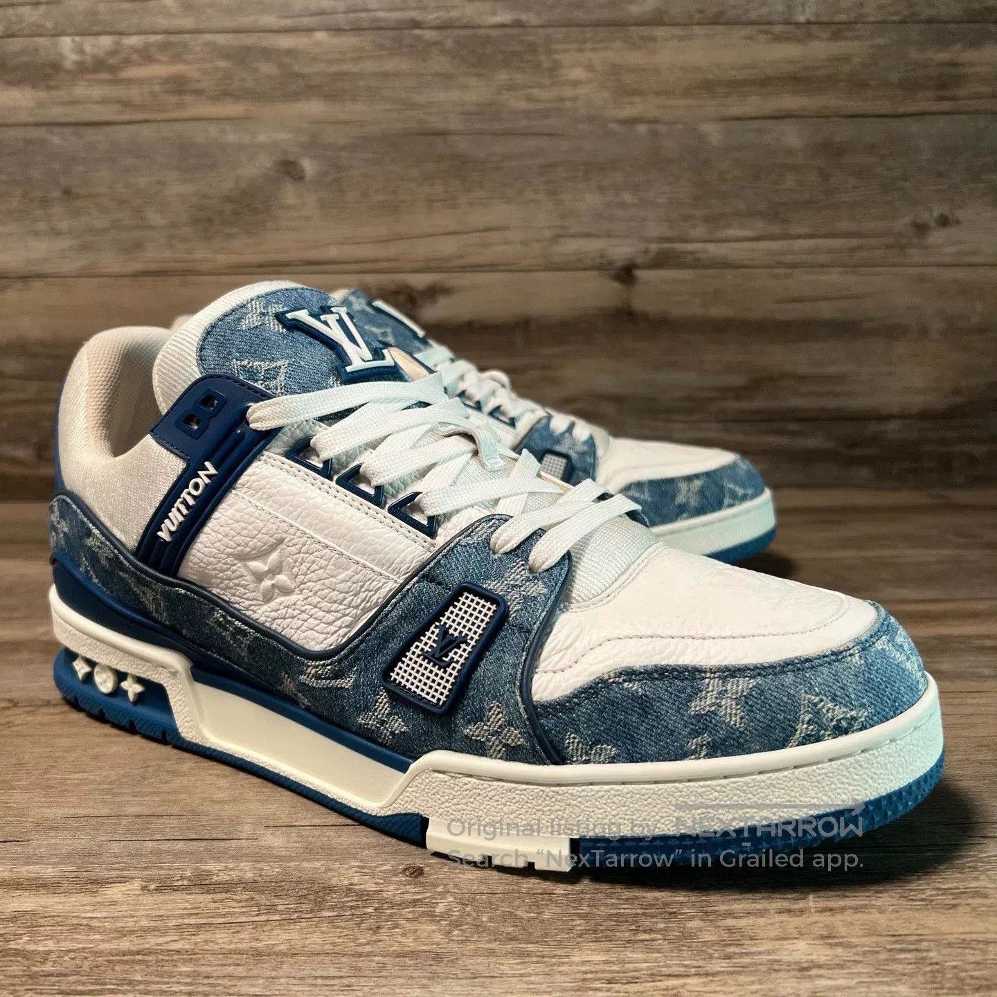 Louis Vuitton Louis Vuitton LV Trainer Denim. Size US 10 / EU 43 - 2 Thumbnail