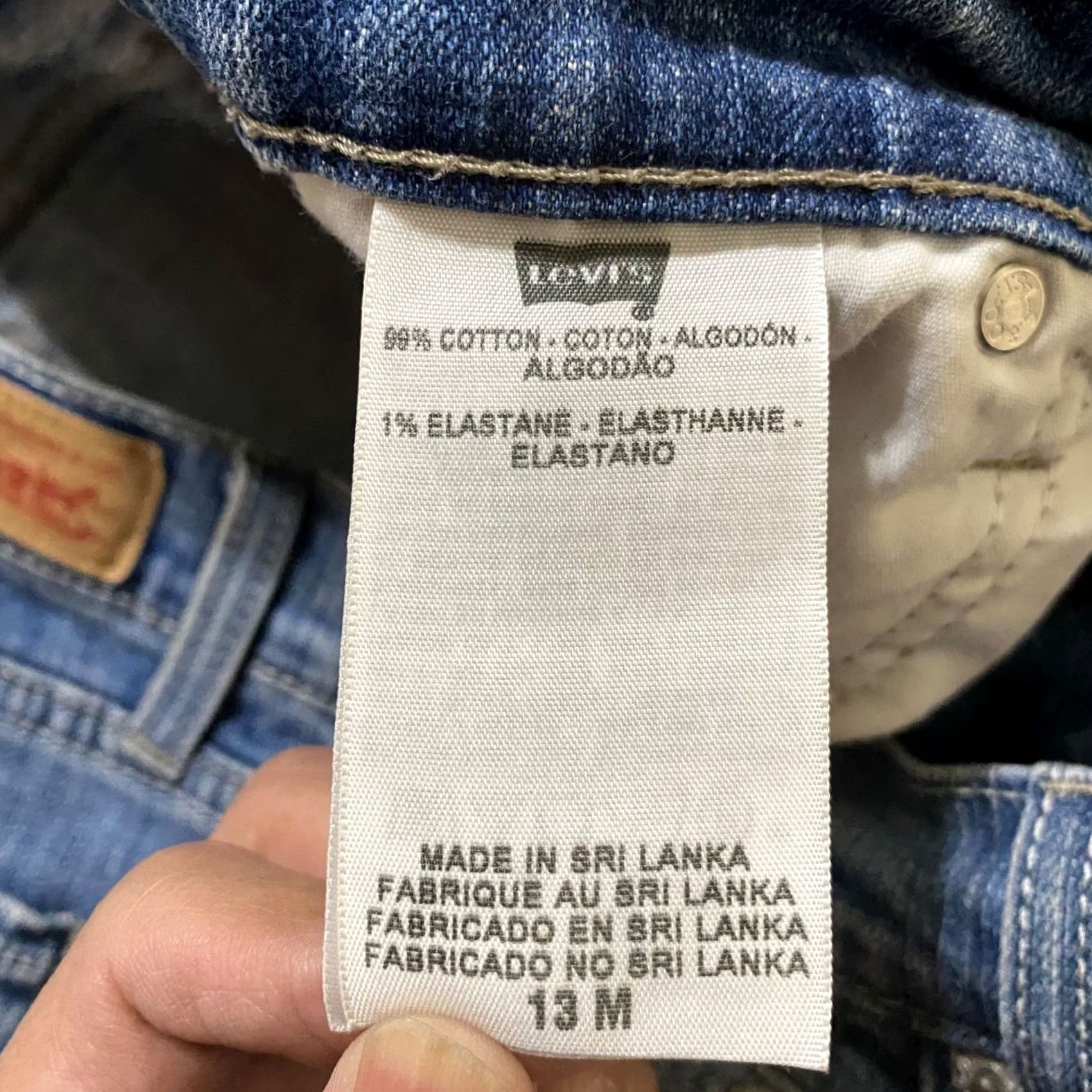 Levi's Levi's Jeans Blue Denim Medium Wash Low Rise Skinny Leg Womens Size 13 Regular 5-Pocket Design Pocket Size 34" / US 12 / IT 48 - 4 Thumbnail