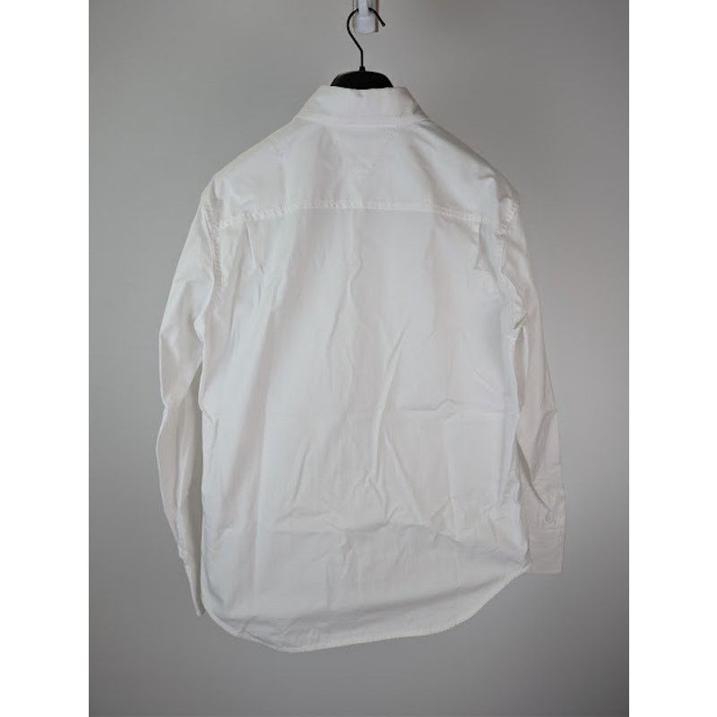 Bottega Veneta o1rshd1 Compact Cotton Canvas Shirt in White Size US S / EU 44-46 / 1 - 9 Thumbnail