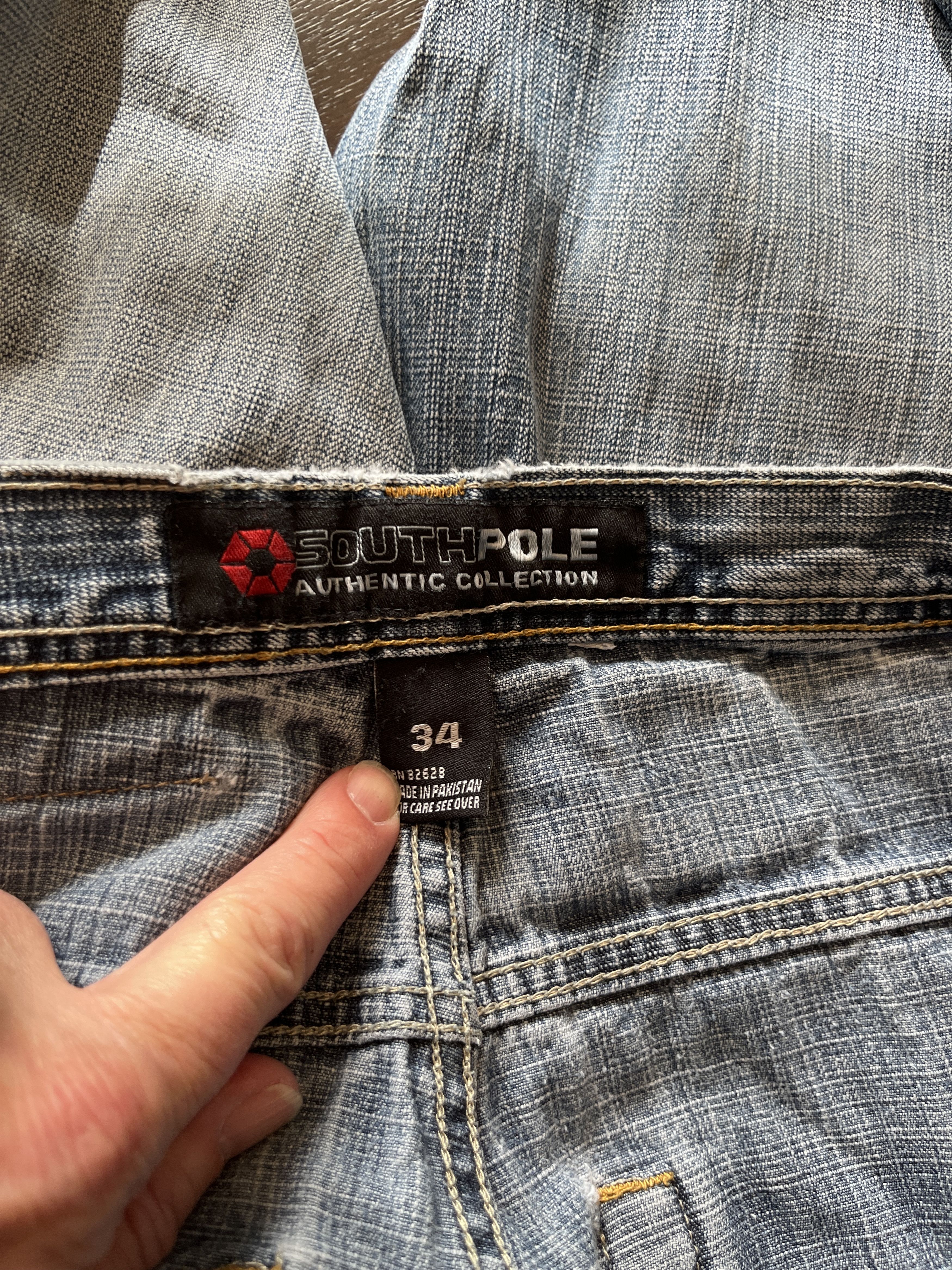 Southpole Vintage Y2K Southpole Authentic Baggy Wide Leg Jeans 34 Size US 34 / EU 50 - 6 Thumbnail
