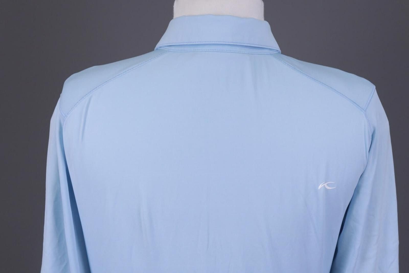 KJUS KJUS UPF 50+ Blue Long Sleeve Polo Shirt Size S Size S / US 4 / IT 40 - 11 Thumbnail