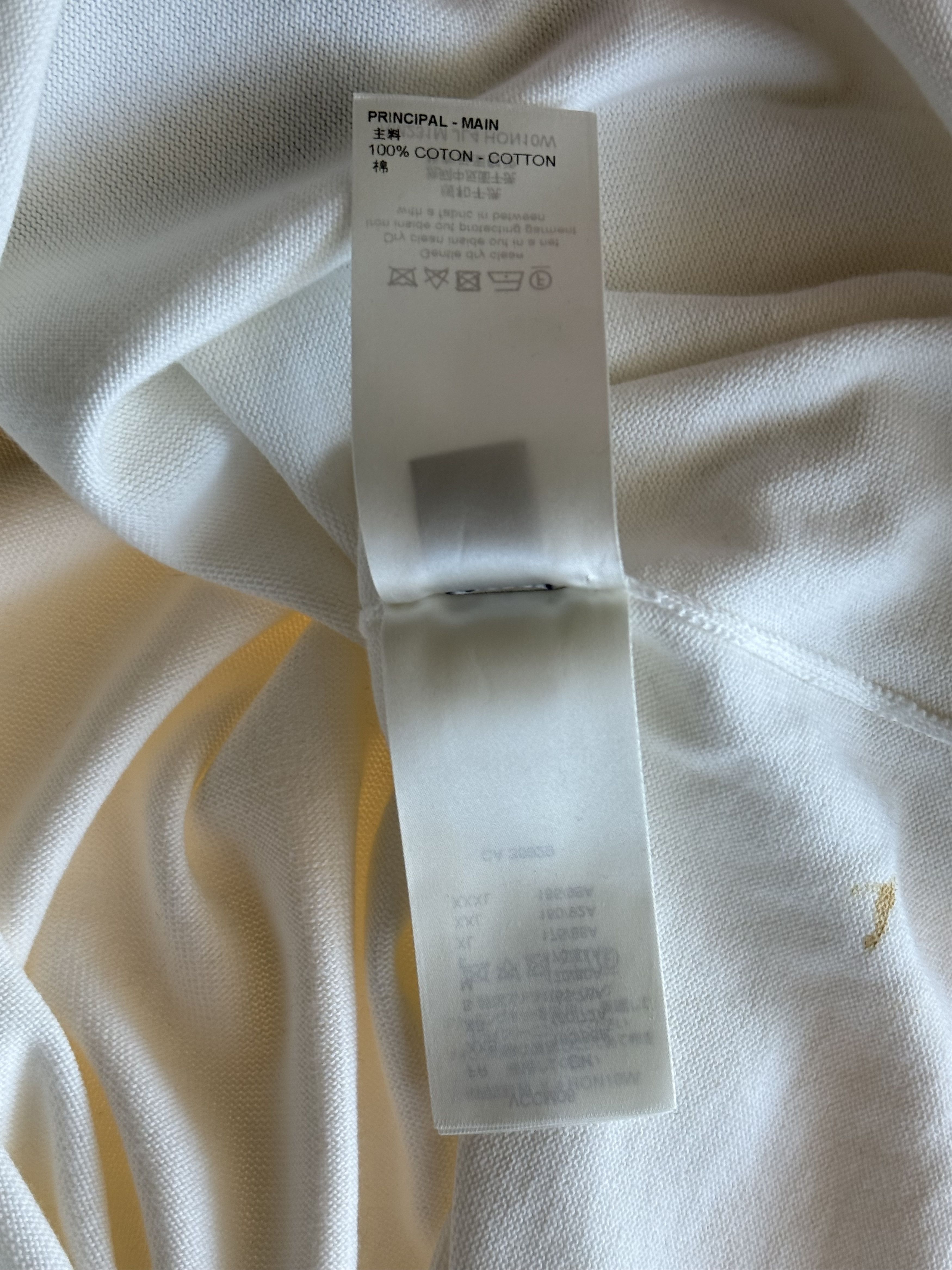 Louis Vuitton Louis Vuitton White Intarsia Rapper Graphic T-Shirt Size US XL / EU 56 / 4 - 5 Thumbnail