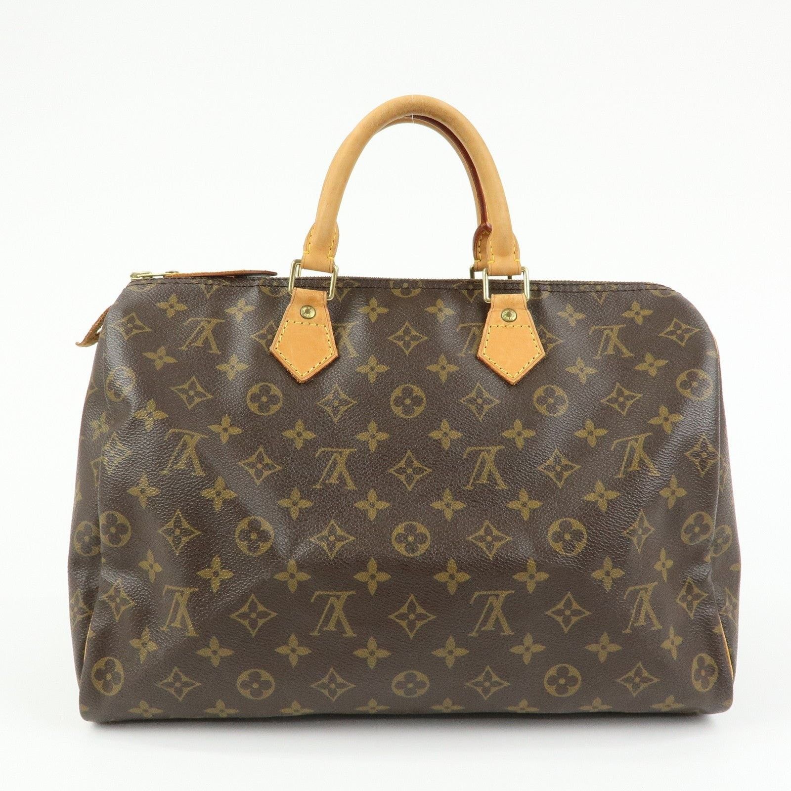 Louis Vuitton Louis Vuitton Monogram Speedy 35 Satchel Brown Size ONE SIZE - 2 Thumbnail