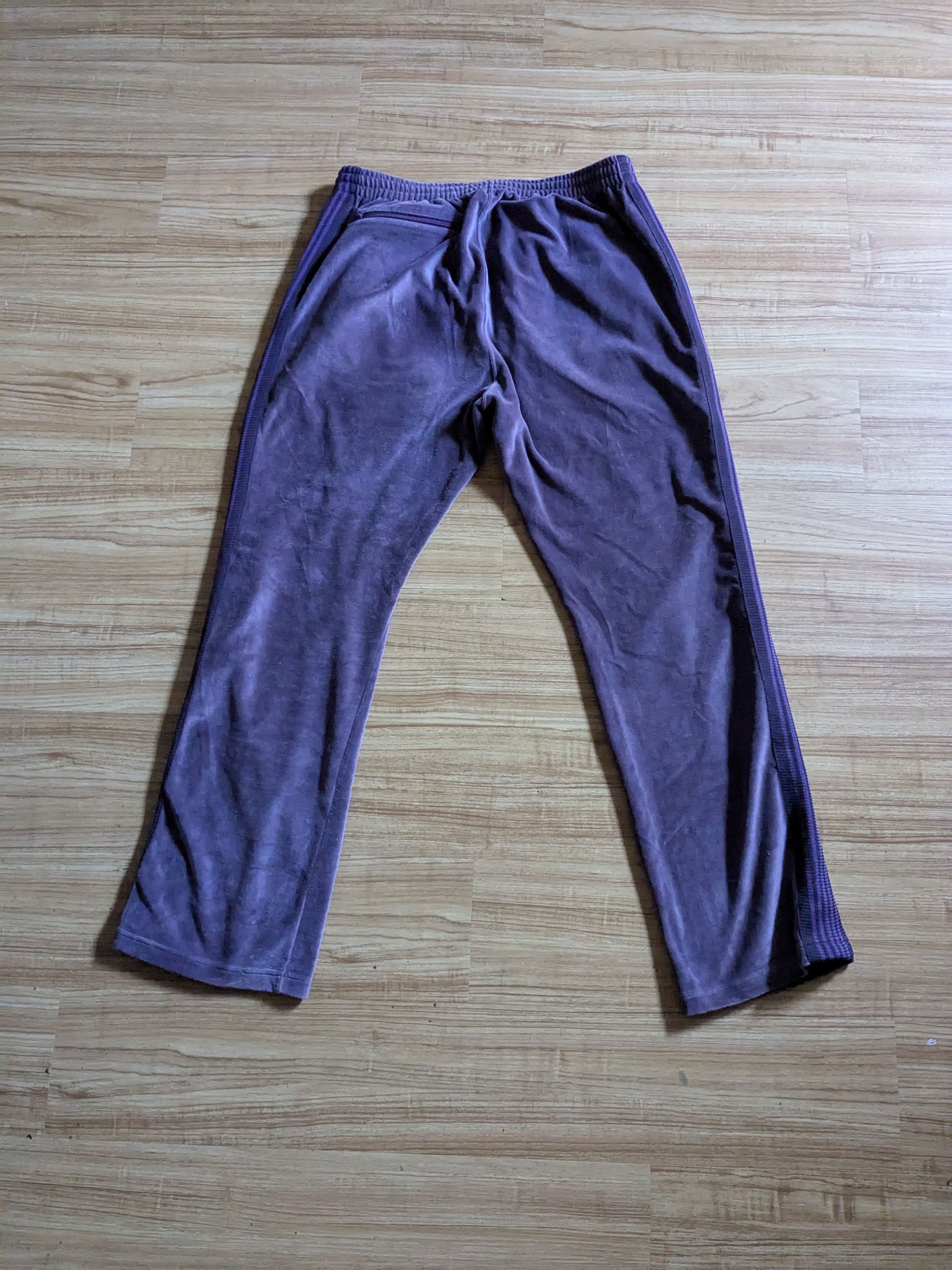 Needles Needles Velvet Sweatpants Joggers Purple Large Size US 32 / EU 48 - 8 Thumbnail