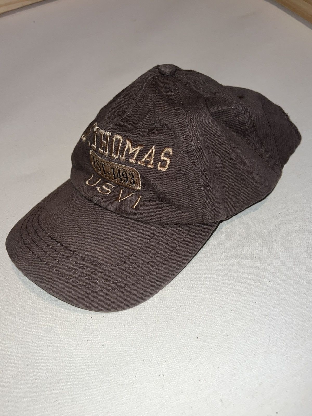 Vintage 90’s 2000’s Y2K VTG Vintage St. Thomas USVI Retro Brown Hat Size ONE SIZE - 2 Thumbnail
