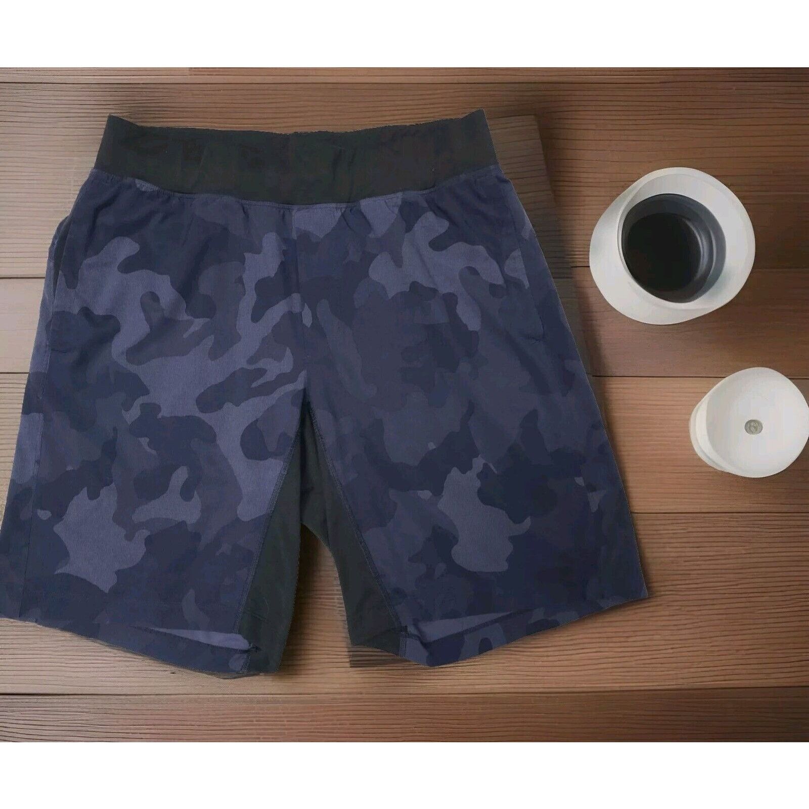 Lululemon Lululemon Mens Blue Linerless Camo Athletic Shorts EXCELLENT Size US 30 / EU 46 - 3 Thumbnail