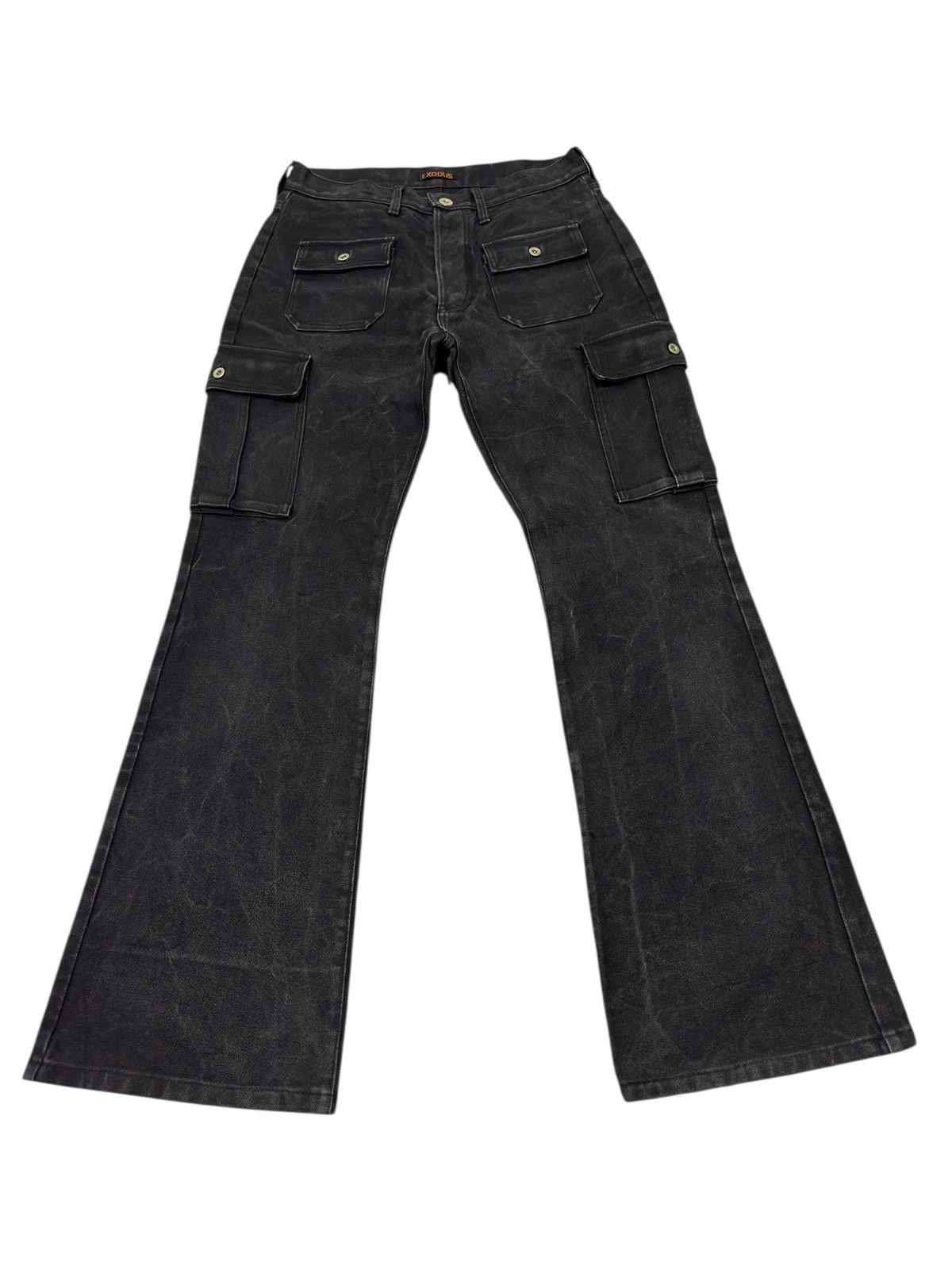 Exodus Japanese brand X Exodus multipocket flare canvas jeans Size US 30 / EU 46 - 2 Thumbnail