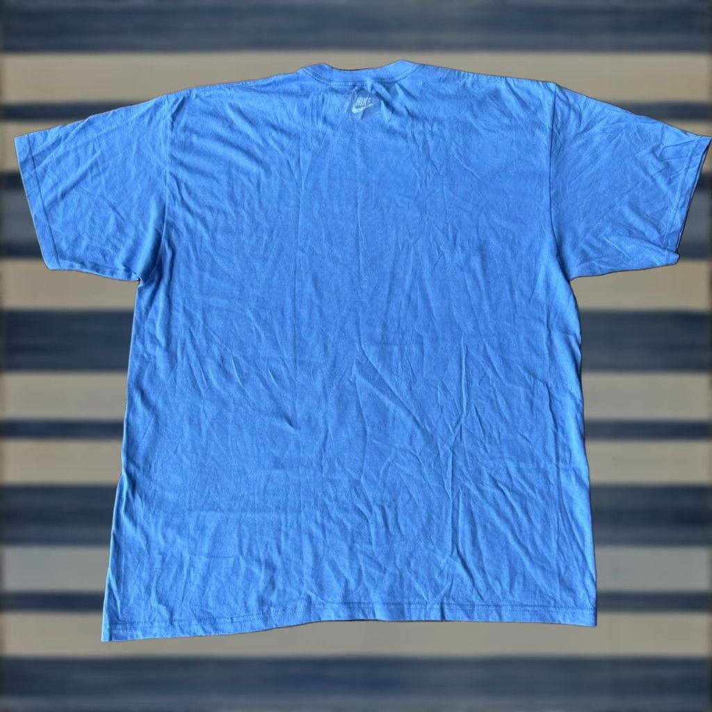 Nike VINTAGE Nike Air Force One Grunge Cyber Graphic T-Shirt Mens XL Blue Size US XL / EU 56 / 4 - 1 Thumbnail