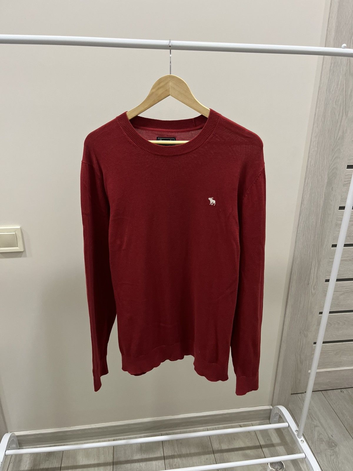 Abercrombie & Fitch Abercrombie & Fitch Sweater Mens XL Red Pullover Long Sleeve Size US XL / EU 56 / 4 - 1 Thumbnail