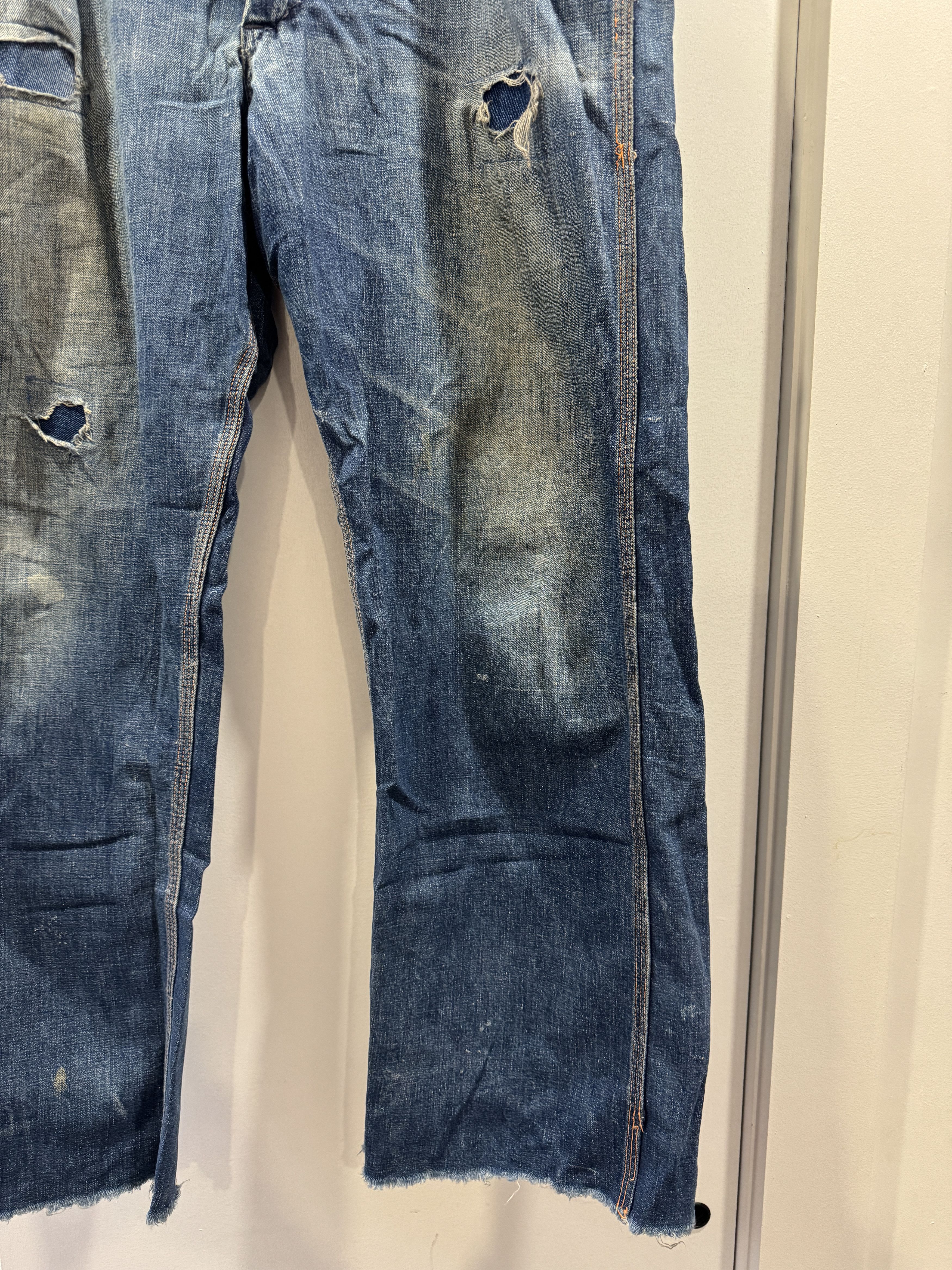 Vintage 60's Big Mac Carpenter Distressed Jeans Size US 34 / EU 50 - 3 Thumbnail