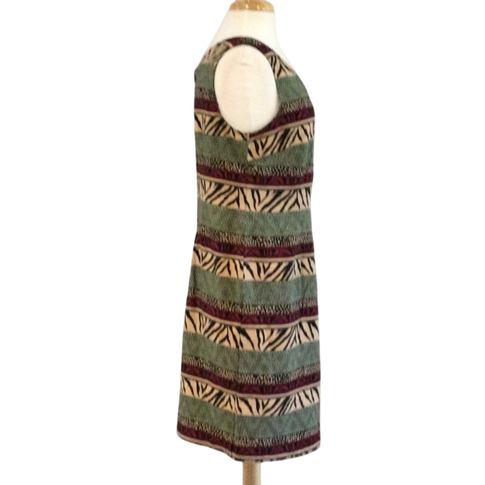 Other Kathie Lee Collection Multicolor S/L A-line Dress Size 12 Size XL / US 12-14 / IT 48-50 - 4 Thumbnail