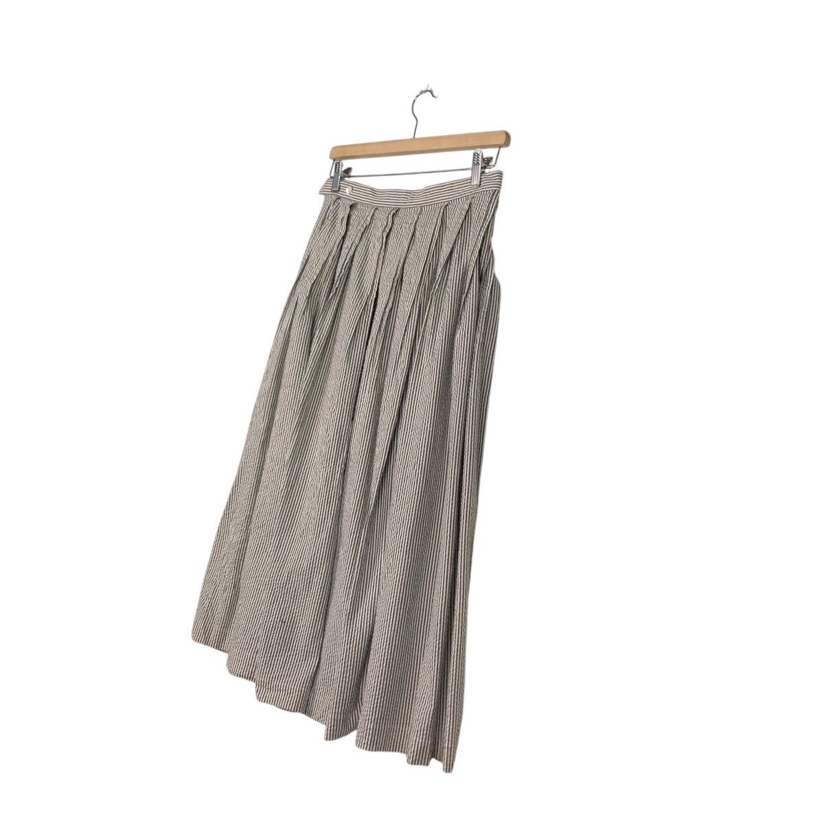 Issey Miyake 📌Vintage Hickory Chore Worker Skirt Mademoiselle Non Non Size 28" / US 6 / IT 42 - 13 Thumbnail