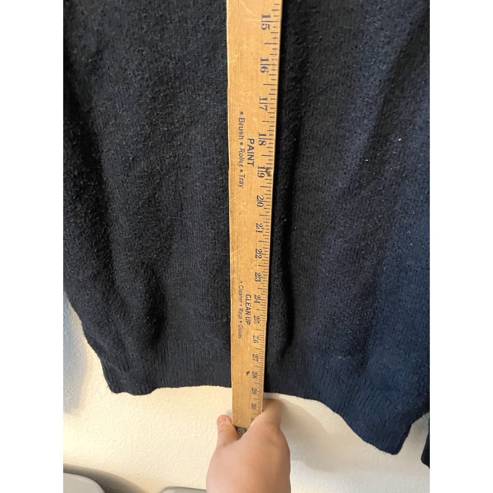 Banana Republic VINTAGE Banana Republic Mens Sweater Pullover Long Sleeve Collared Knit Fall Winter Navy Blue Size M Size US M / EU 48-50 / 2 - 4 Thumbnail