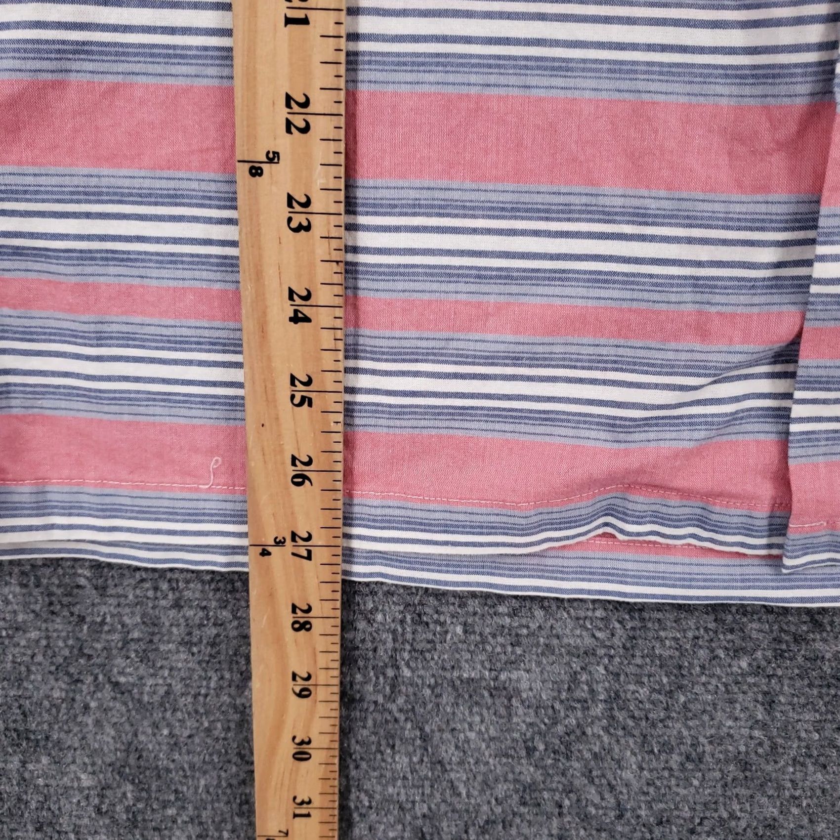 Vineyard Vines Vineyard Vines Button Up Shirt Men Medium Red Canaba Stripe Short Sleeve Stretch Size US M / EU 48-50 / 2 - 4 Thumbnail