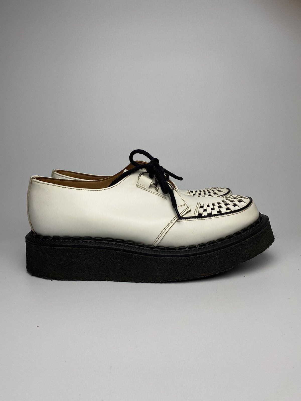 George Cox George Cox Skipton Leather White Size US 10 / EU 43 - 3 Thumbnail
