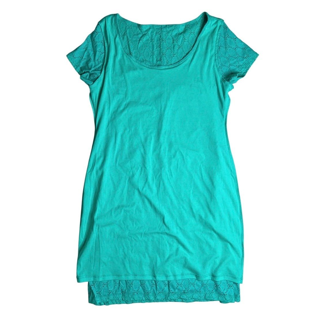 Isaac Mizrahi Isaac Mizrahi Green Knit Eyelet Shift Dress XL NWT Designer Size XL / US 12-14 / IT 48-50 - 7 Thumbnail