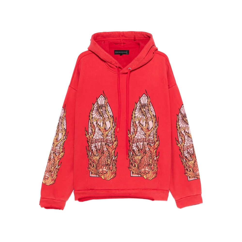 Who Decides War Who Decides War RED Sweaters & Knitwear - Hoodies Size US XXL / EU 58 / 5 - 1 Thumbnail