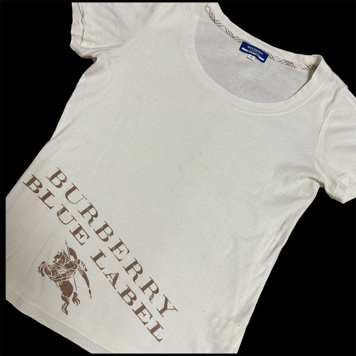 Burberry VINTAGE BURBERRY LONDON BLUE LABEL SHORT SLEEVE TSHIRT Size M / US 6-8 / IT 42-44 - 4 Thumbnail