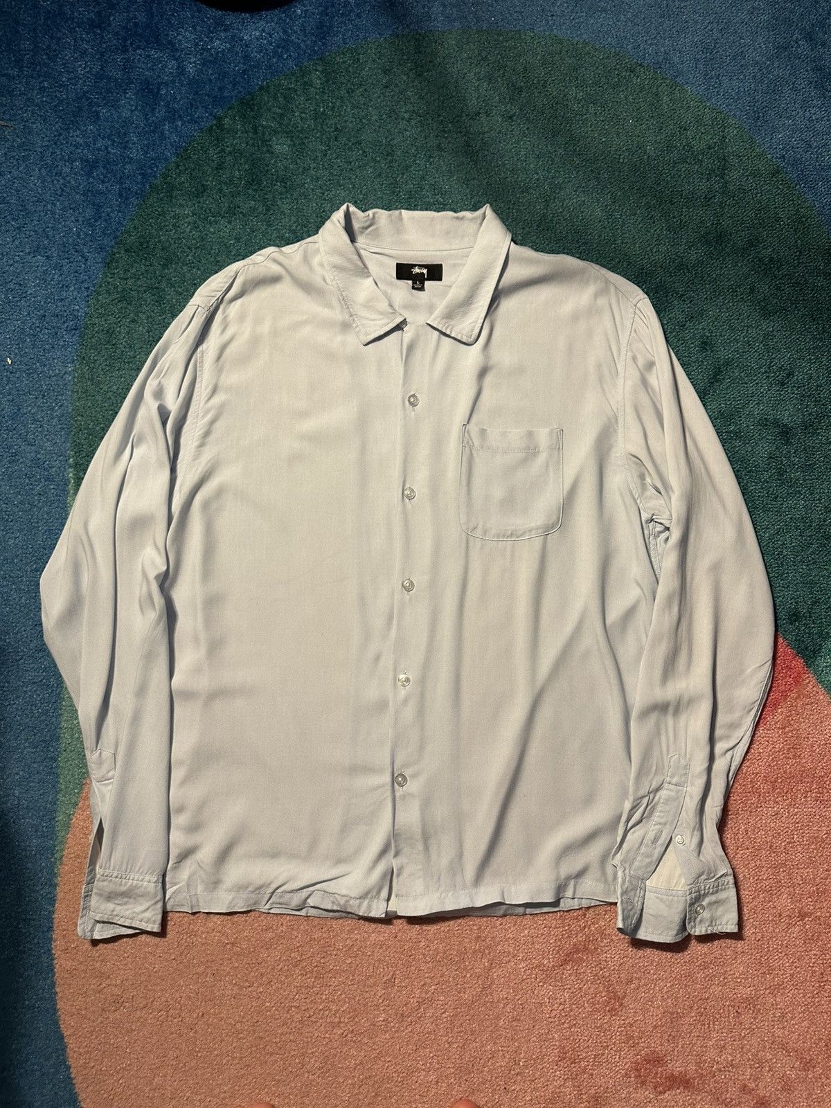 Stussy Stussy Pin Up Girl L/S Rayon Shirt Size US L / EU 52-54 / 3 - 3 Thumbnail