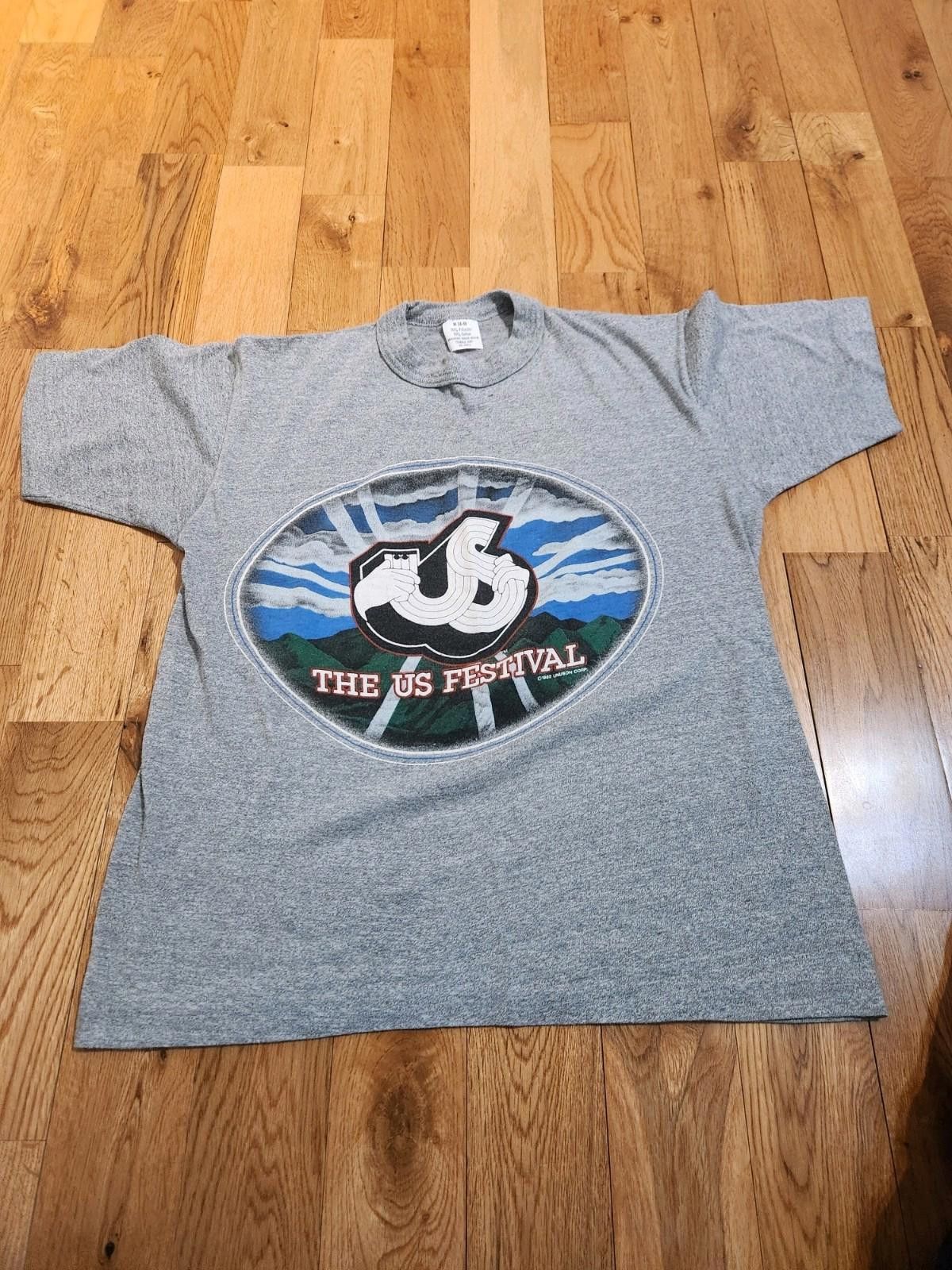 Designer VTG 80s US Festival Rock & Roll Festival San Bernardino M Size ONE SIZE - 1 Thumbnail