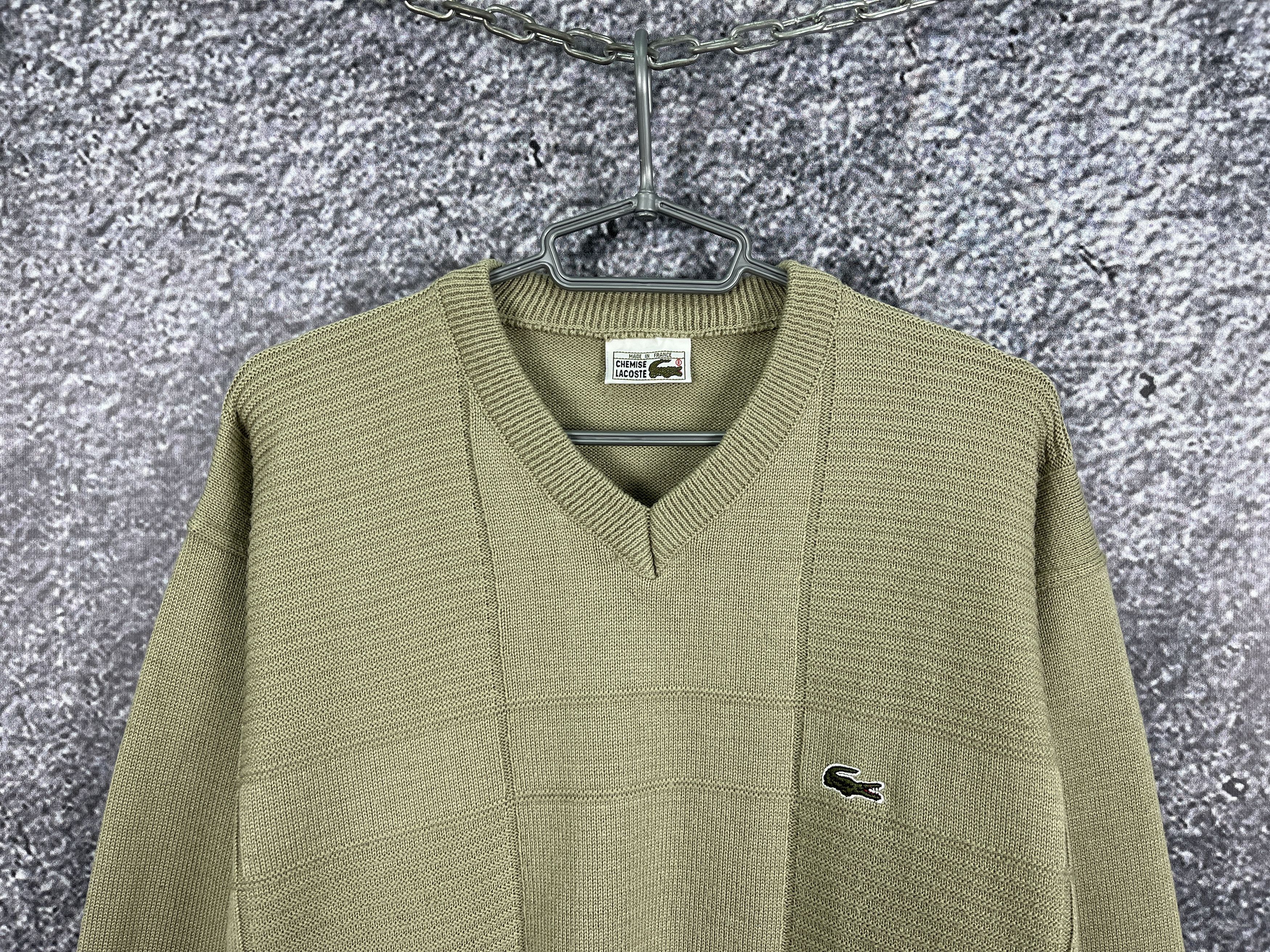 Lacoste Vintage 90s Chemise Lacoste Sweater Made in France Size M-L Size US M / EU 48-50 / 2 - 2 Thumbnail