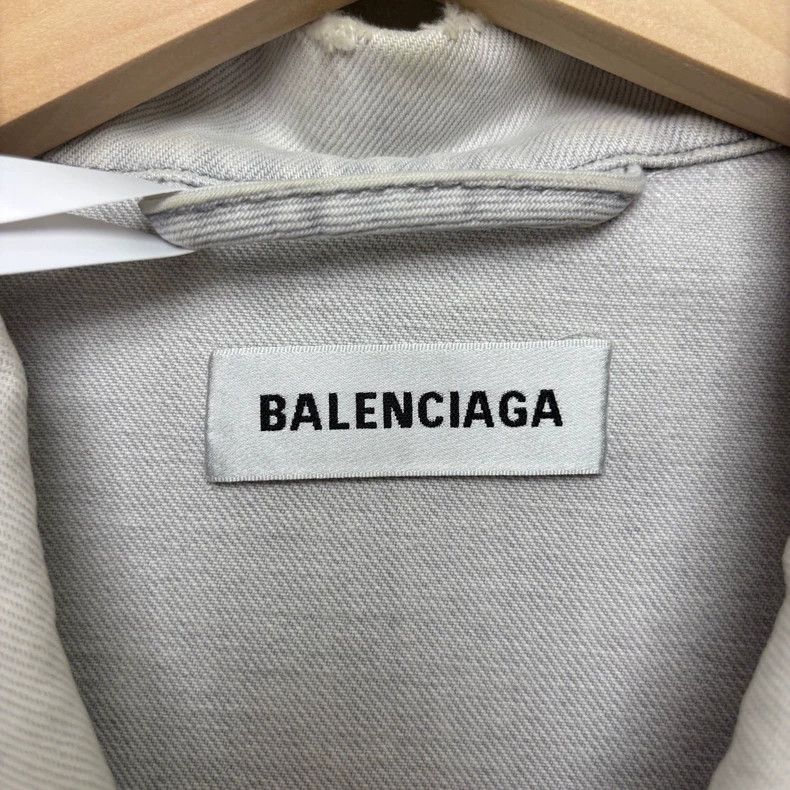 Balenciaga Balenciaga size 38 Distressed Embroidered Logo Lime White Size S / US 4 / IT 40 - 3 Thumbnail