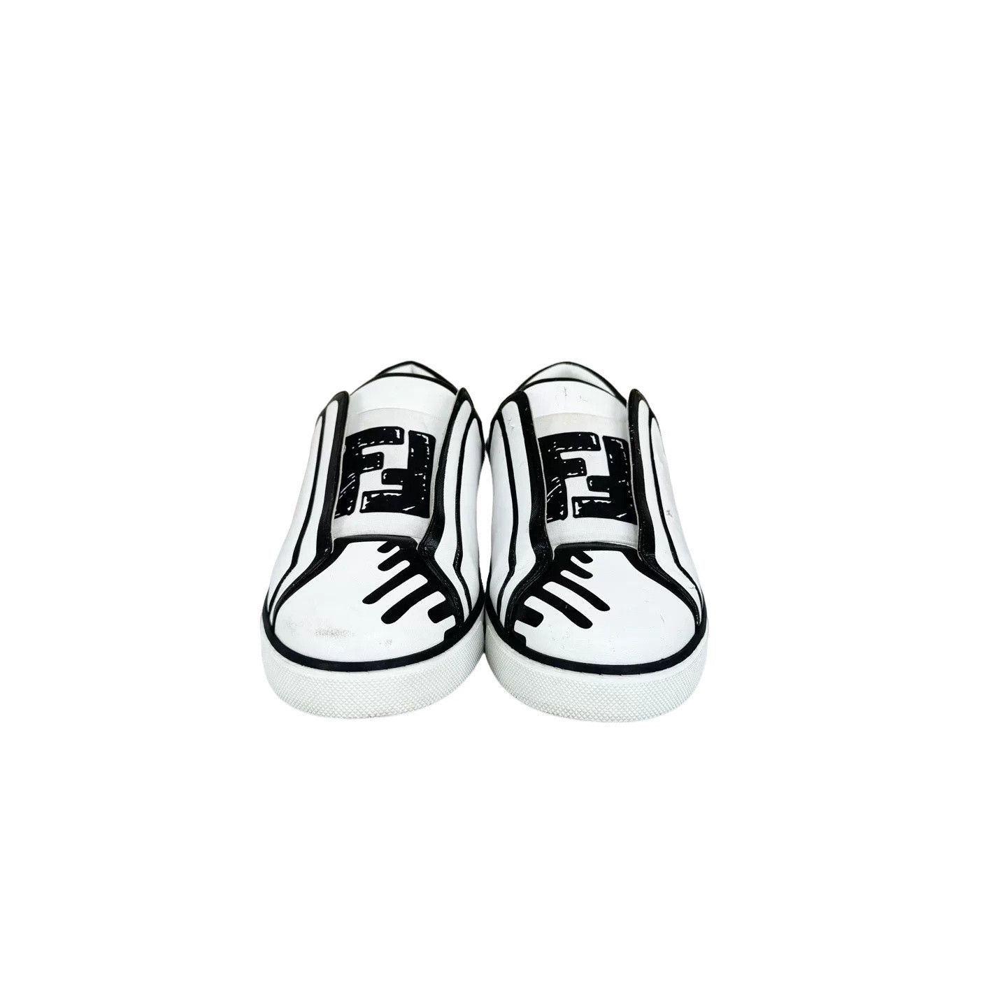 Fendi Fendi Graffiti Slip On Sneakers Size 6 Size US 6 / EU 39 - 1 Thumbnail