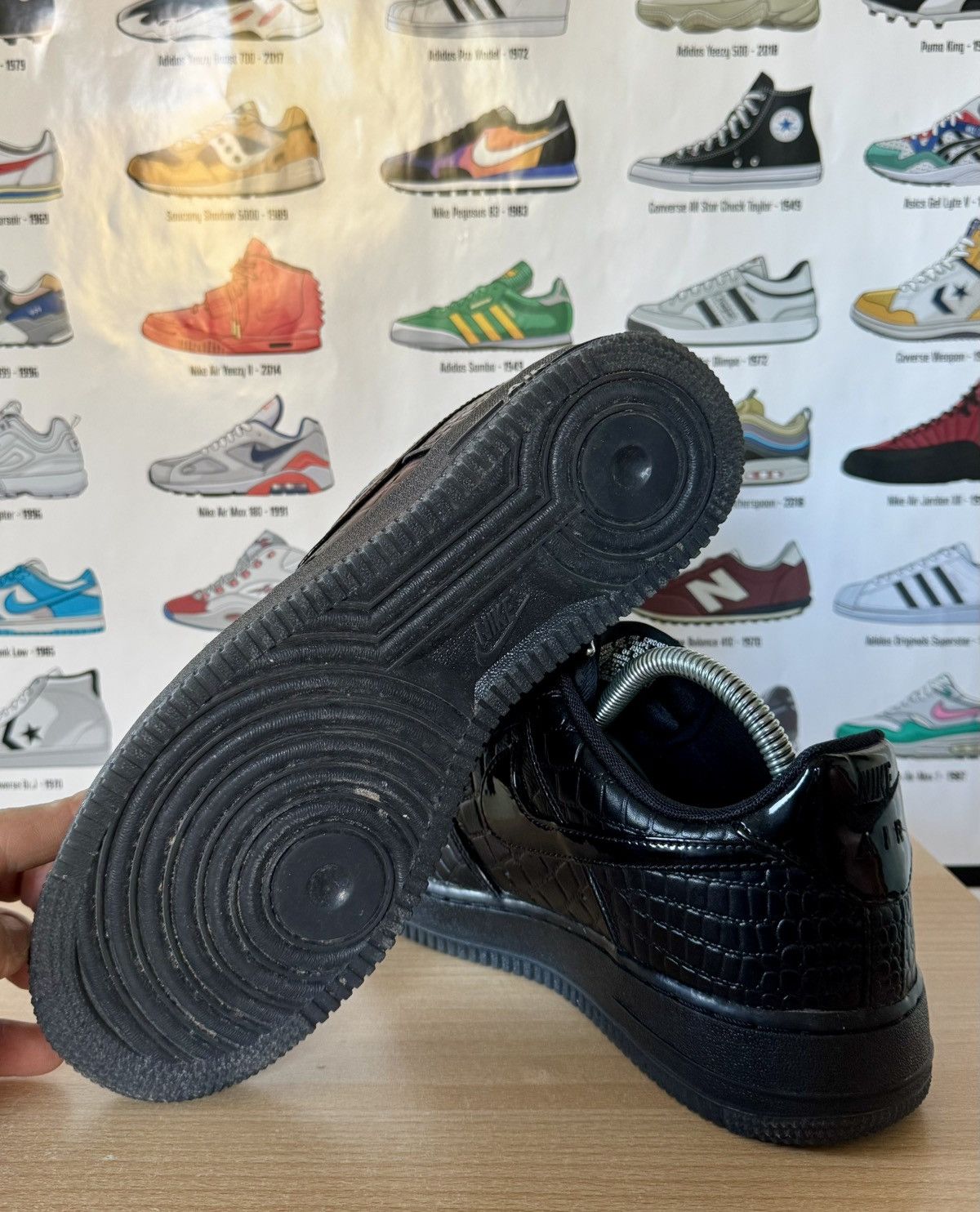 Nike Nike air force 1 Black Croc Size US 10 / IT 40 - 6 Thumbnail