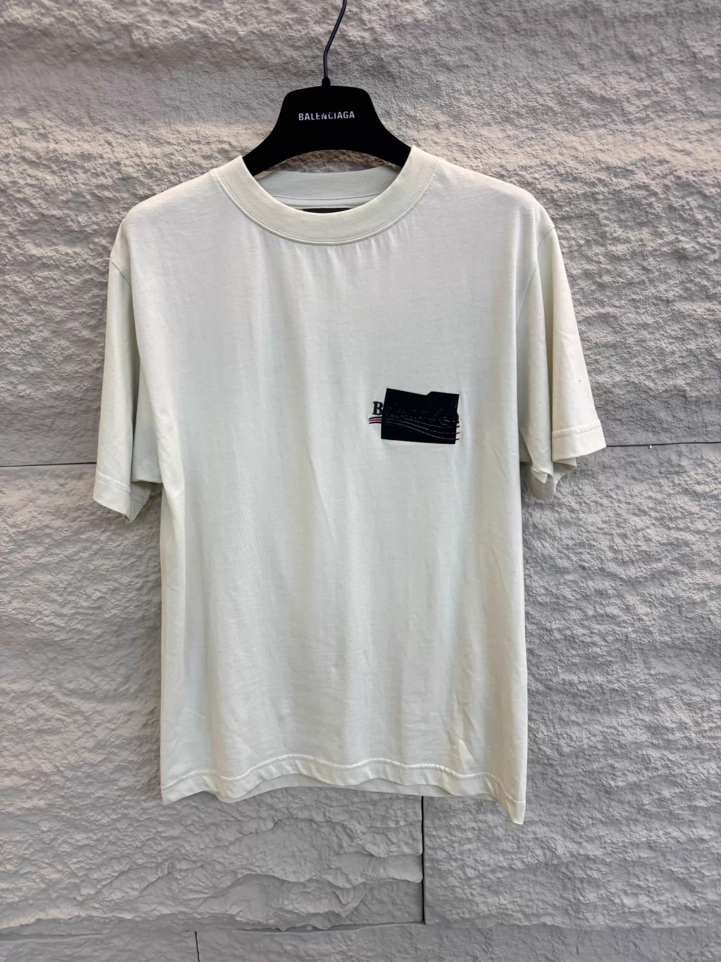 Balenciaga White Short-Sleeve Graphic Tee, XS Size US XS / EU 42 / 0 - 1 Thumbnail