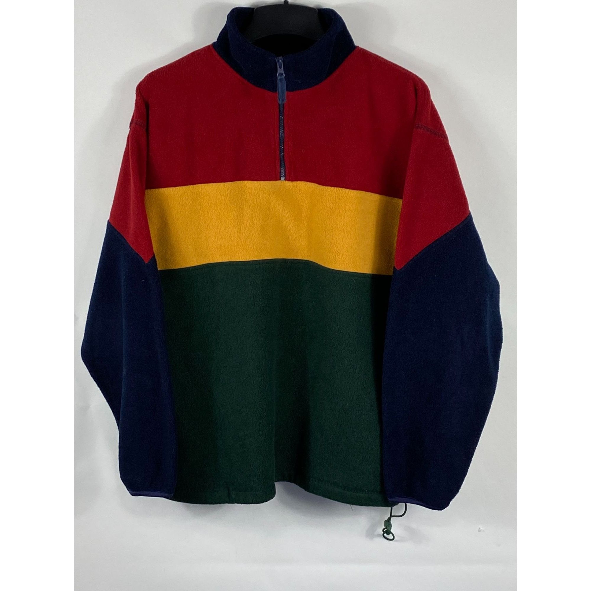 image of Vintage Van Heusen Color Block Quarter Zip Sweater Multicolo, Men's (Size Medium)