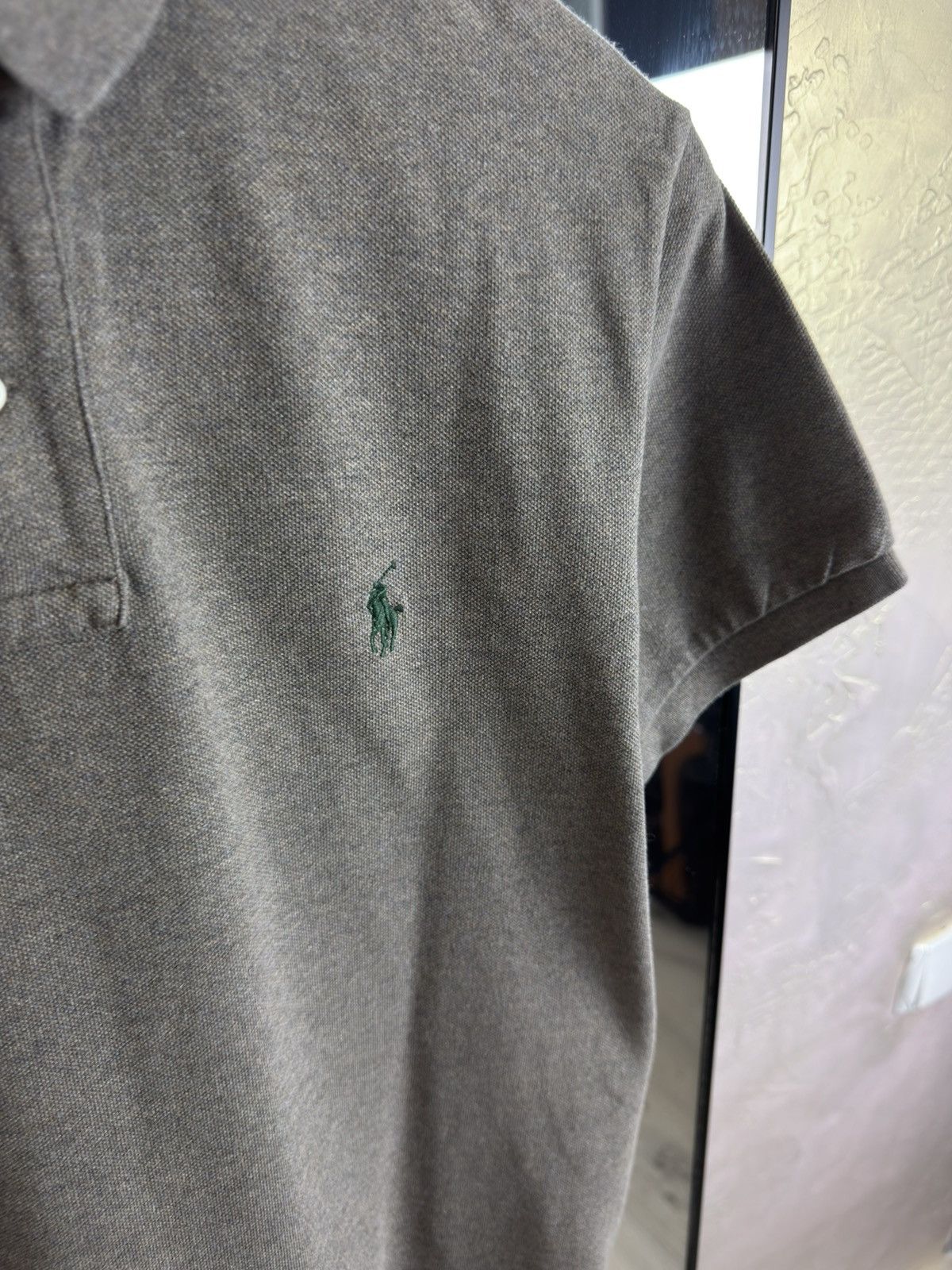 Polo Ralph Lauren Polo Ralph Lauren Custom Fit Grey Pique Polo Green Pony Size US S / EU 44-46 / 1 - 4 Thumbnail