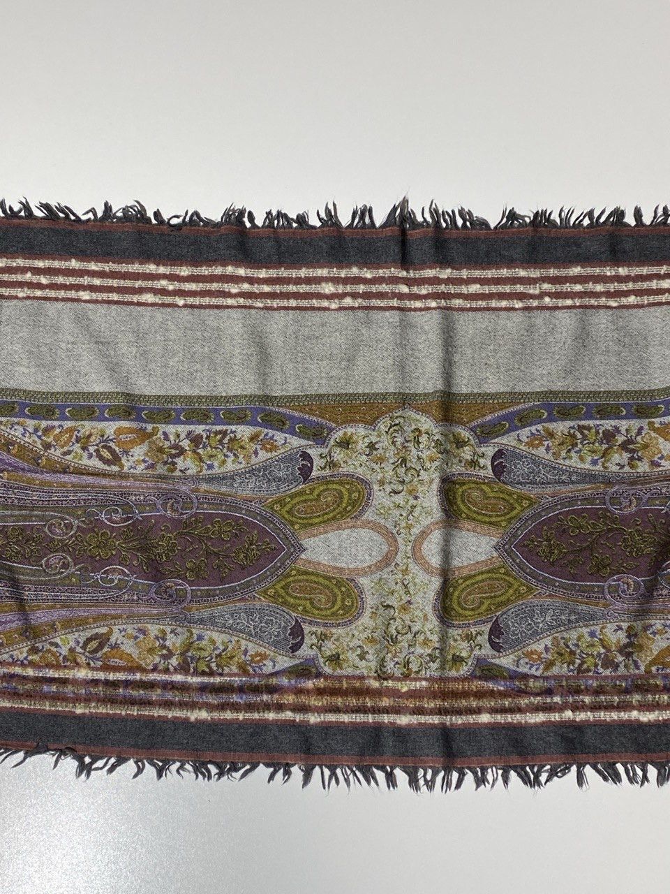 Etro Etro Milano Paisley Scarf Wool Cashmere Silk Size ONE SIZE - 3 Thumbnail