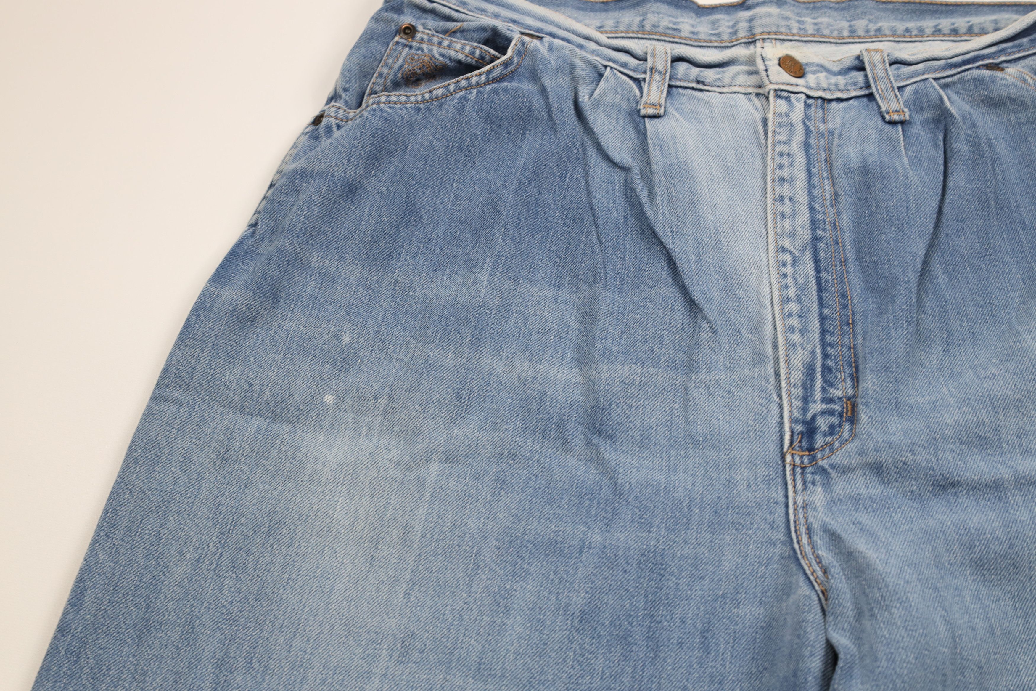Vintage Vintage 90s Streetwear Pleated Baggy Loose Fit Denim Jeans Size US 34 / EU 50 - 6 Thumbnail