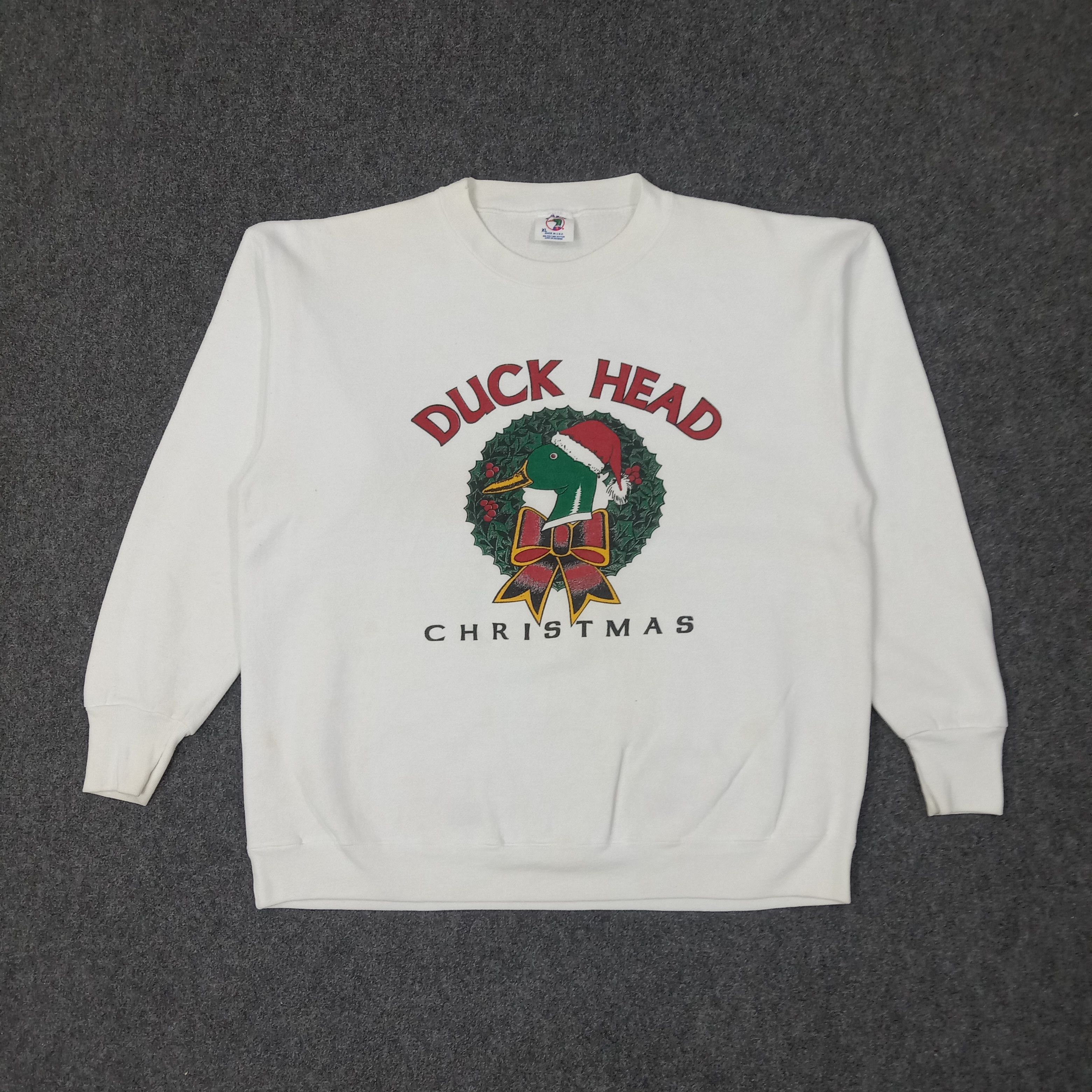 Duck Head Duck Head Christmas Retro Style Sweatshirt C253N7 Size US L / EU 52-54 / 3 - 1 Thumbnail