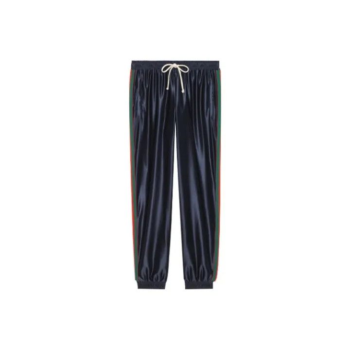 Gucci Gucci Blue Side Stripe Knit Sports Pants Size US 30 / EU 46 - 1 Thumbnail