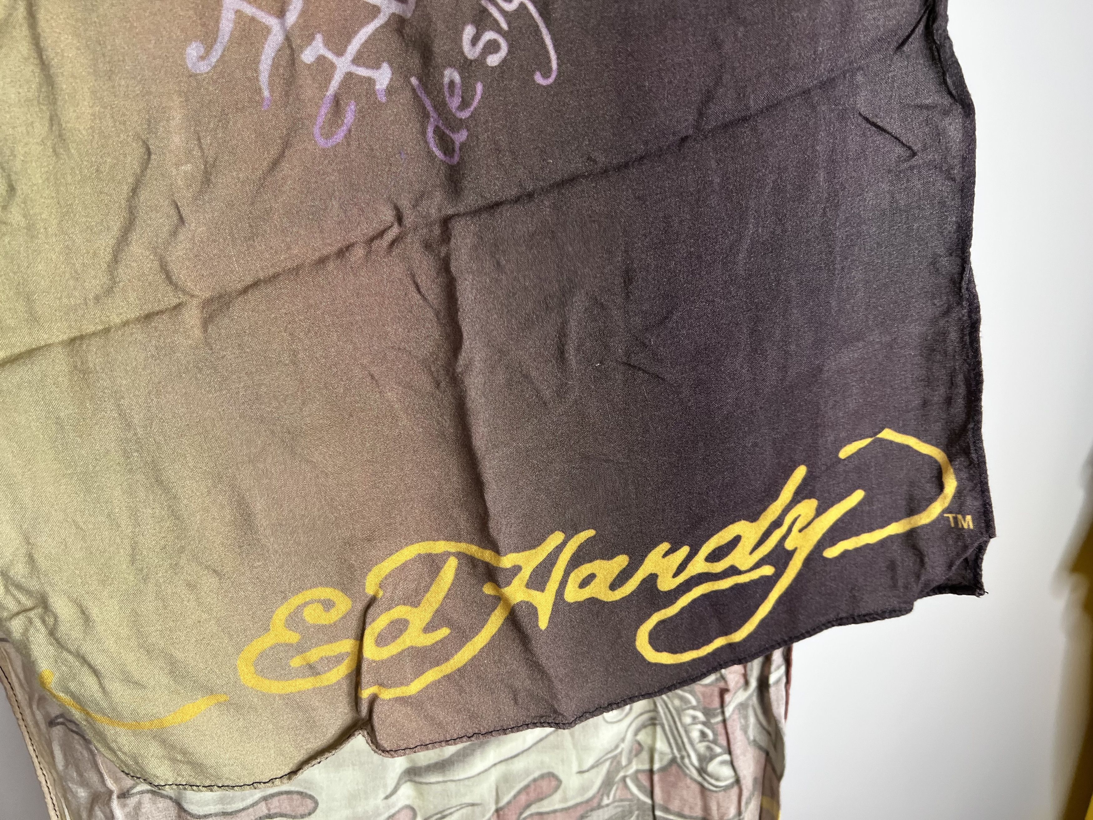Ed Hardy ED HARDY BY CHRISTIAN AUDIGIER LONG SCARF 100% COTTON Size ONE SIZE - 6 Thumbnail