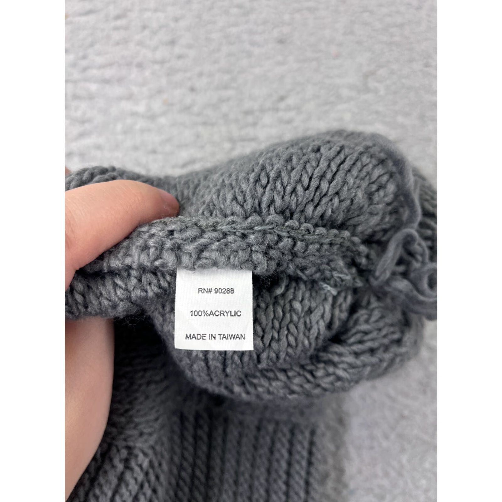 Adidas Adidas Beanie Hat Knit One Size Gray Logo Ski Pom Adult Mens Beanie Size ONE SIZE - 7 Thumbnail