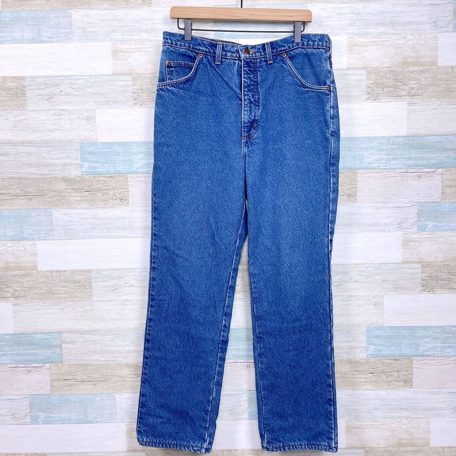 Pantalon Femme Jeans Lands' End - Jaune Clair - Taille 40 (80 Cm) - Coton élasthanne - Occasion Très Bon état
