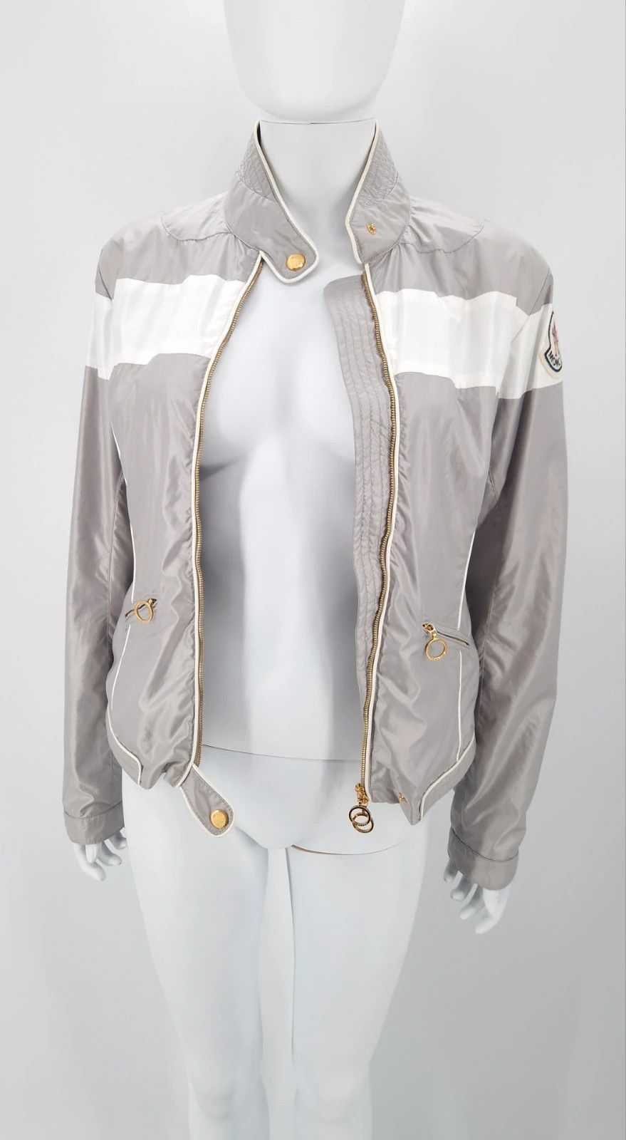 Moncler Moncler Silver Racing Jacket Size M / US 6-8 / IT 42-44 - 3 Thumbnail