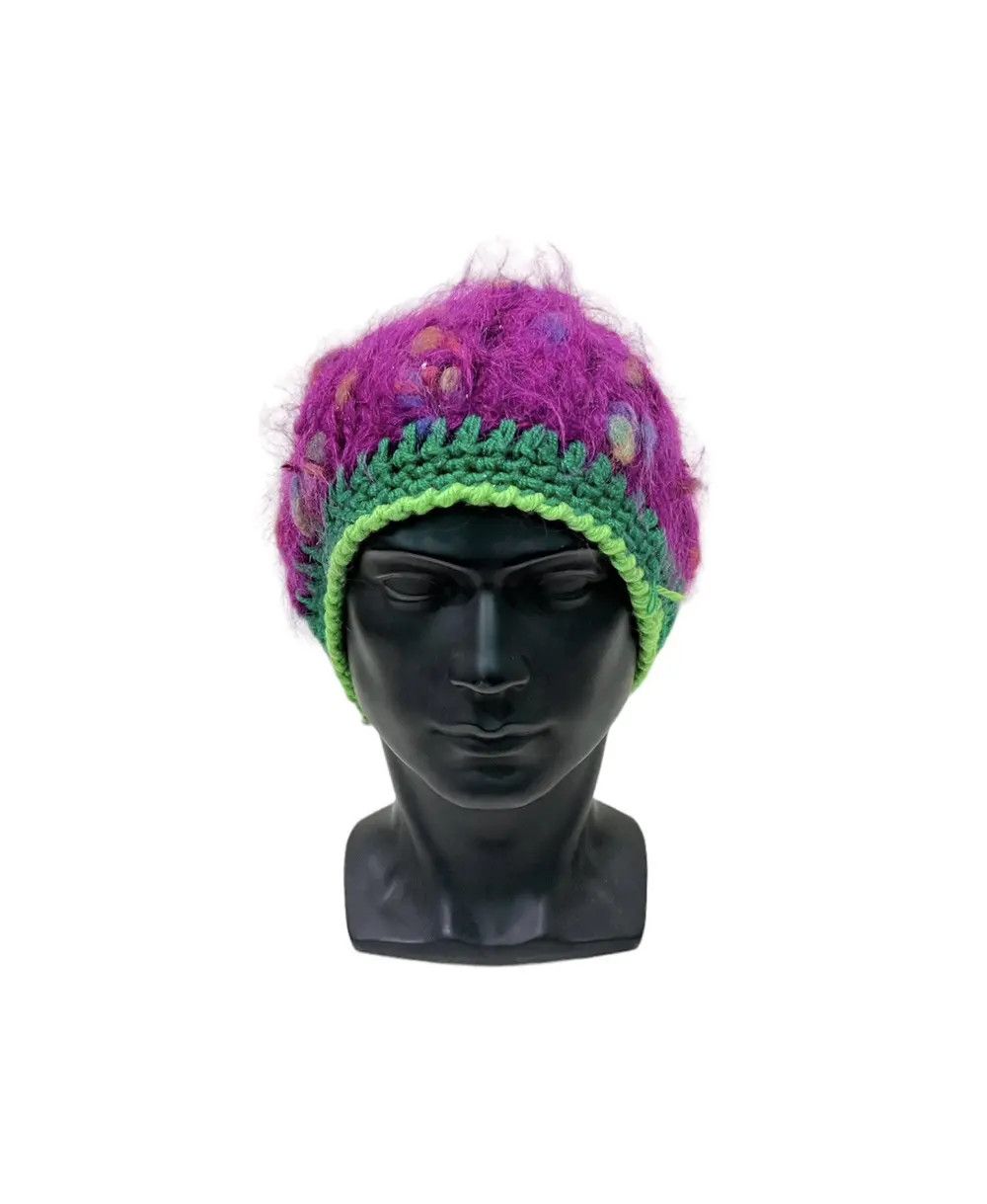 Japanese Brand Japanese Brand Fur Beanie Hat Size ONE SIZE - 1 Thumbnail
