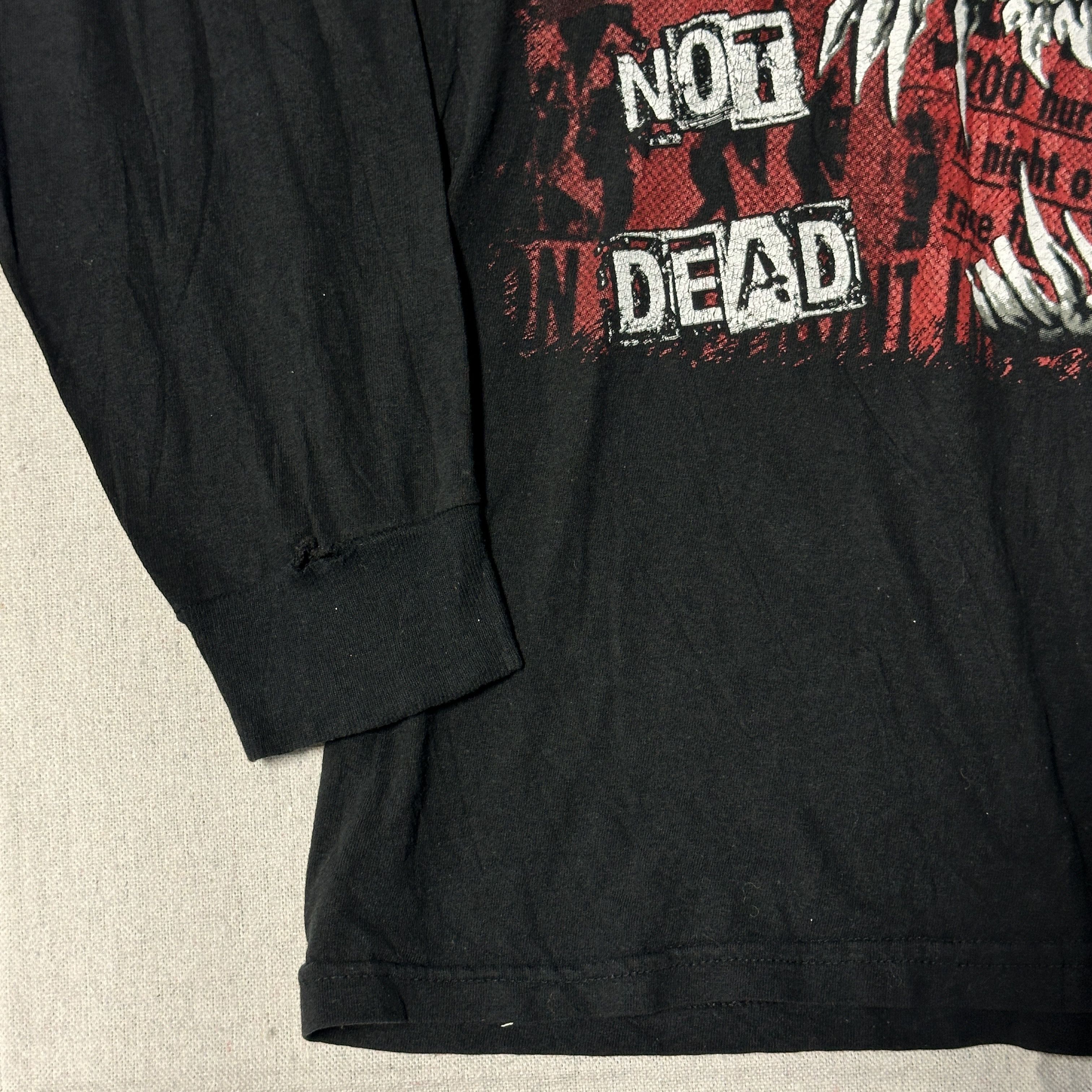 Other Vintage Exploited Punk Graphic Hooded Long Sleeve Shirt Size L 80s Size US L / EU 52-54 / 3 - 3 Thumbnail