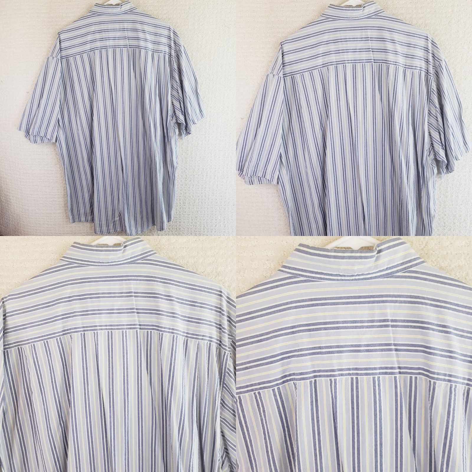 Eddie Bauer Eddie Bauer Shirt Mens XLT Blue Button Up Seersucker Short Sleeve Striped Casual Size US XL / EU 56 / 4 - 8 Thumbnail