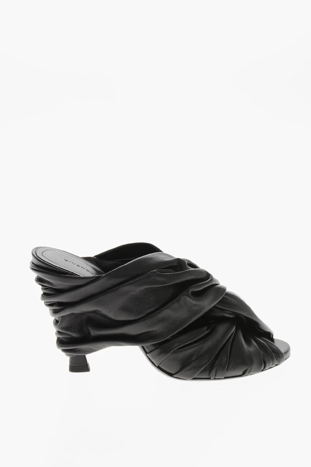 Givenchy og1mm0326 Open-Toe Leather Mules in Black Size US 7 / IT 37 - 1 Thumbnail