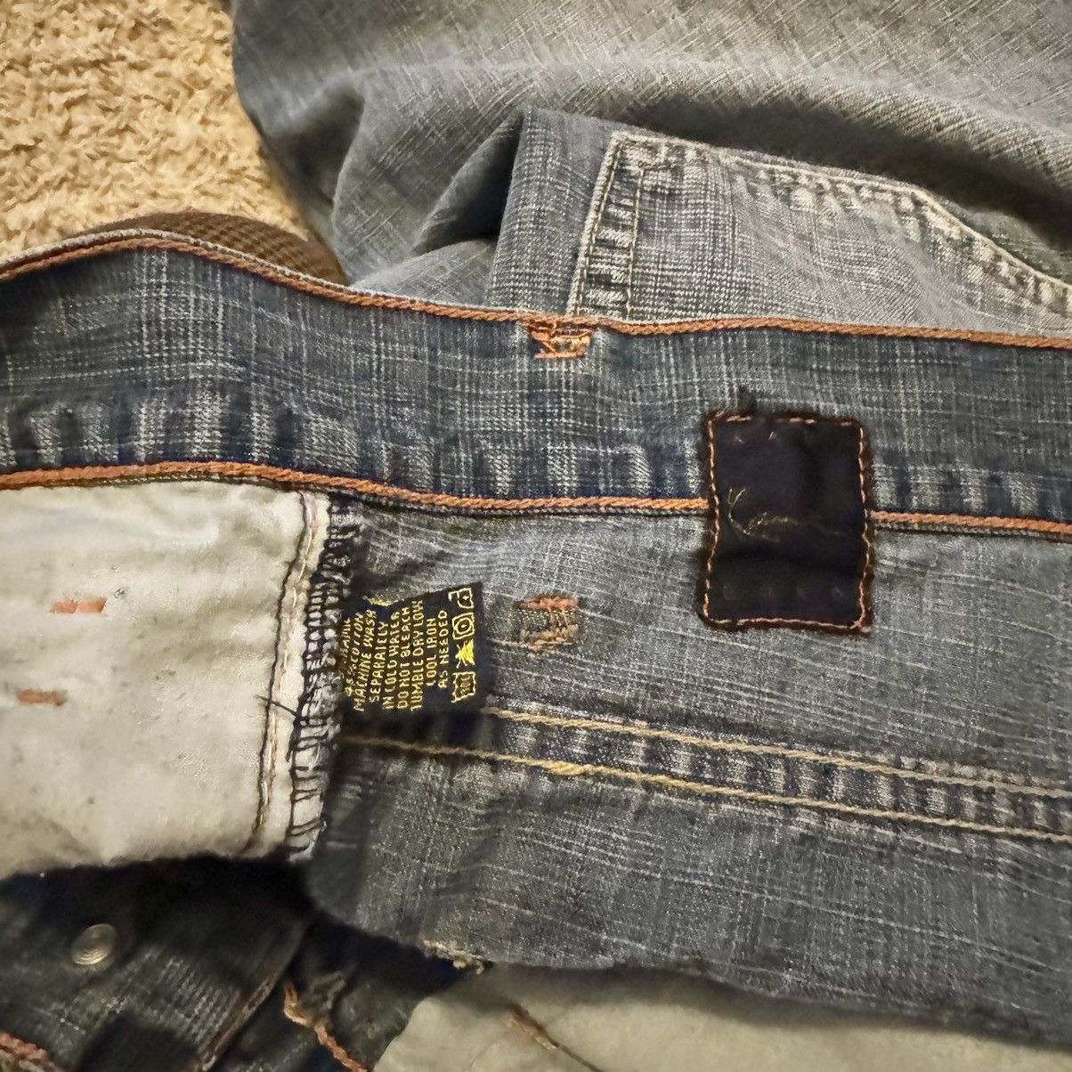 Karl Kani × Vintage Y2K VINTAGE KARL KANI BAGGY JEANS! Size US 36 / EU 52 - 7 Thumbnail